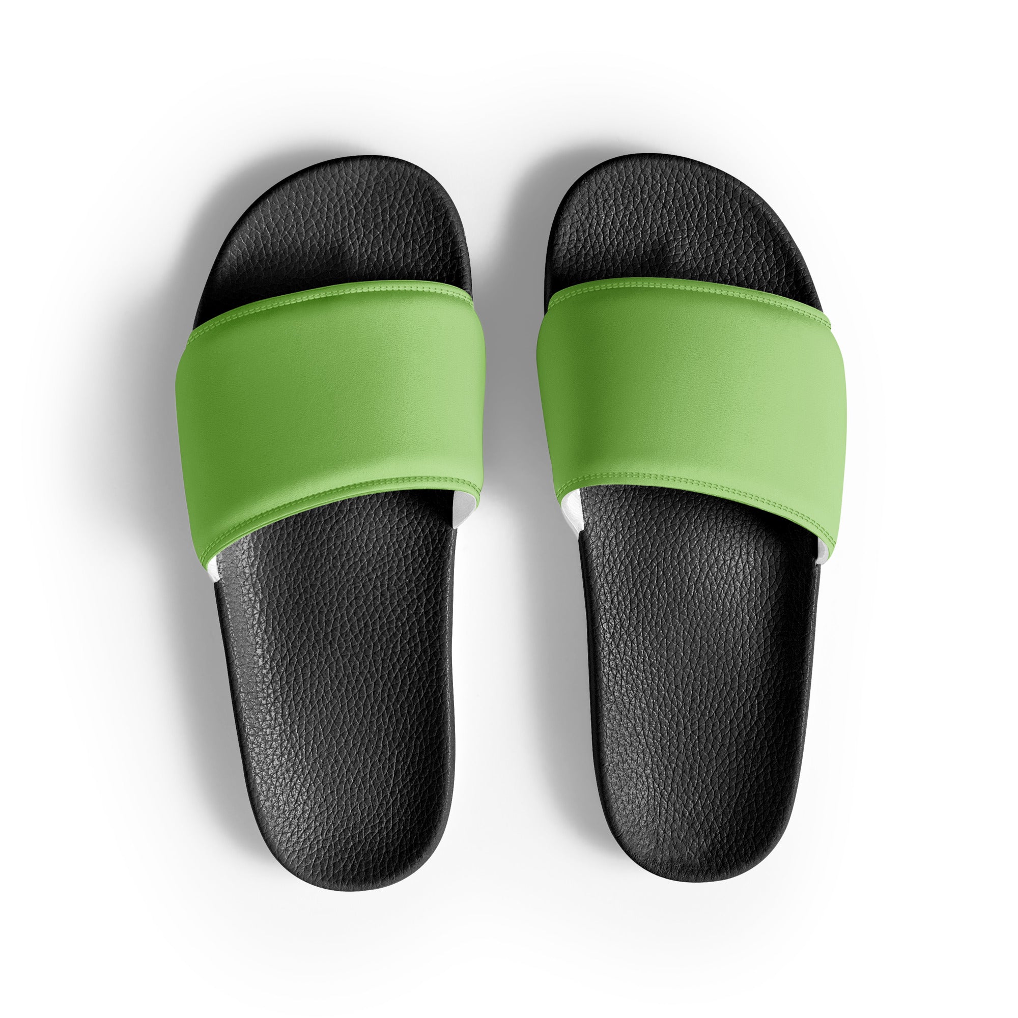 Anise Color Men's Slides by Visual Verse - Image 1