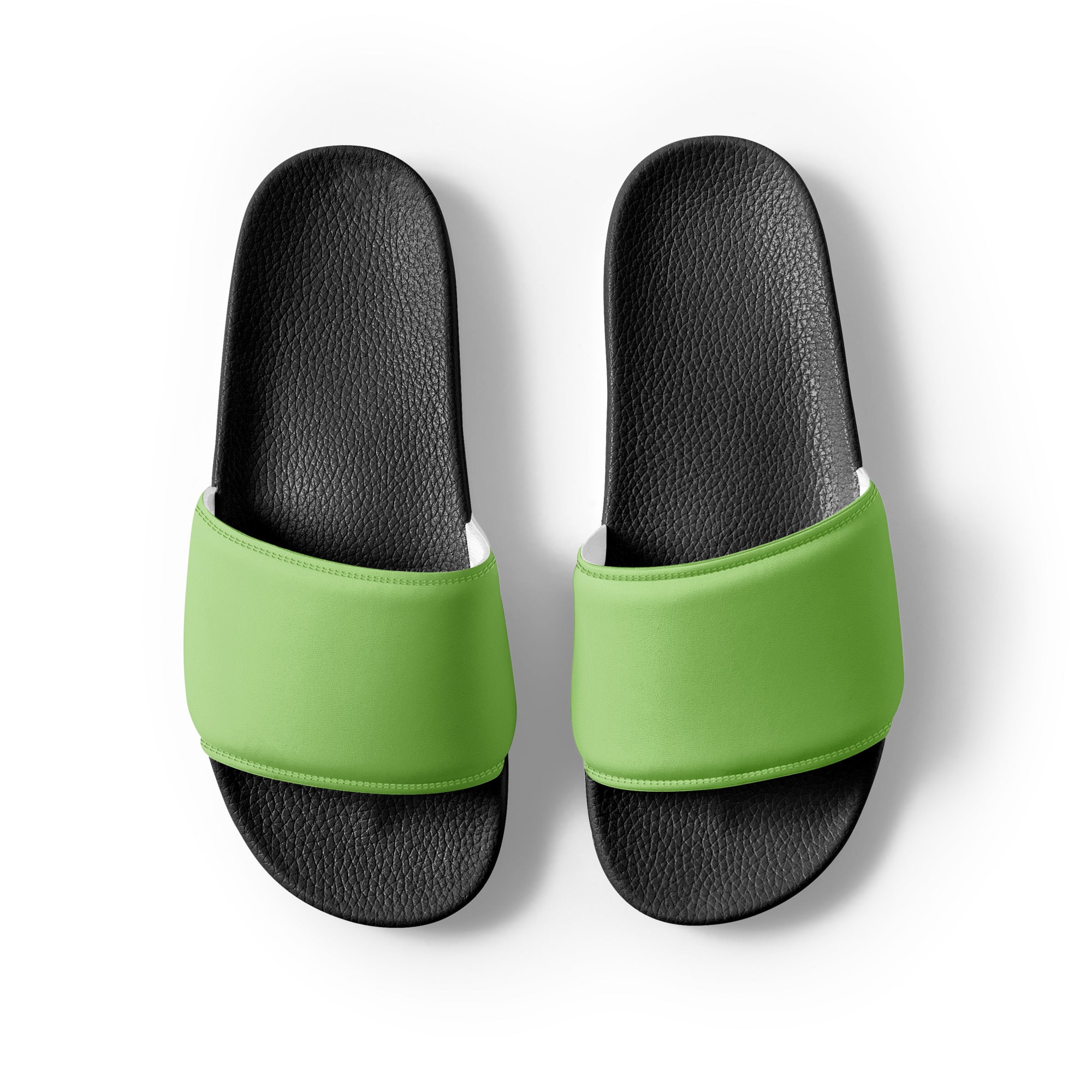 Anise Color Men's Slides by Visual Verse - Image 2