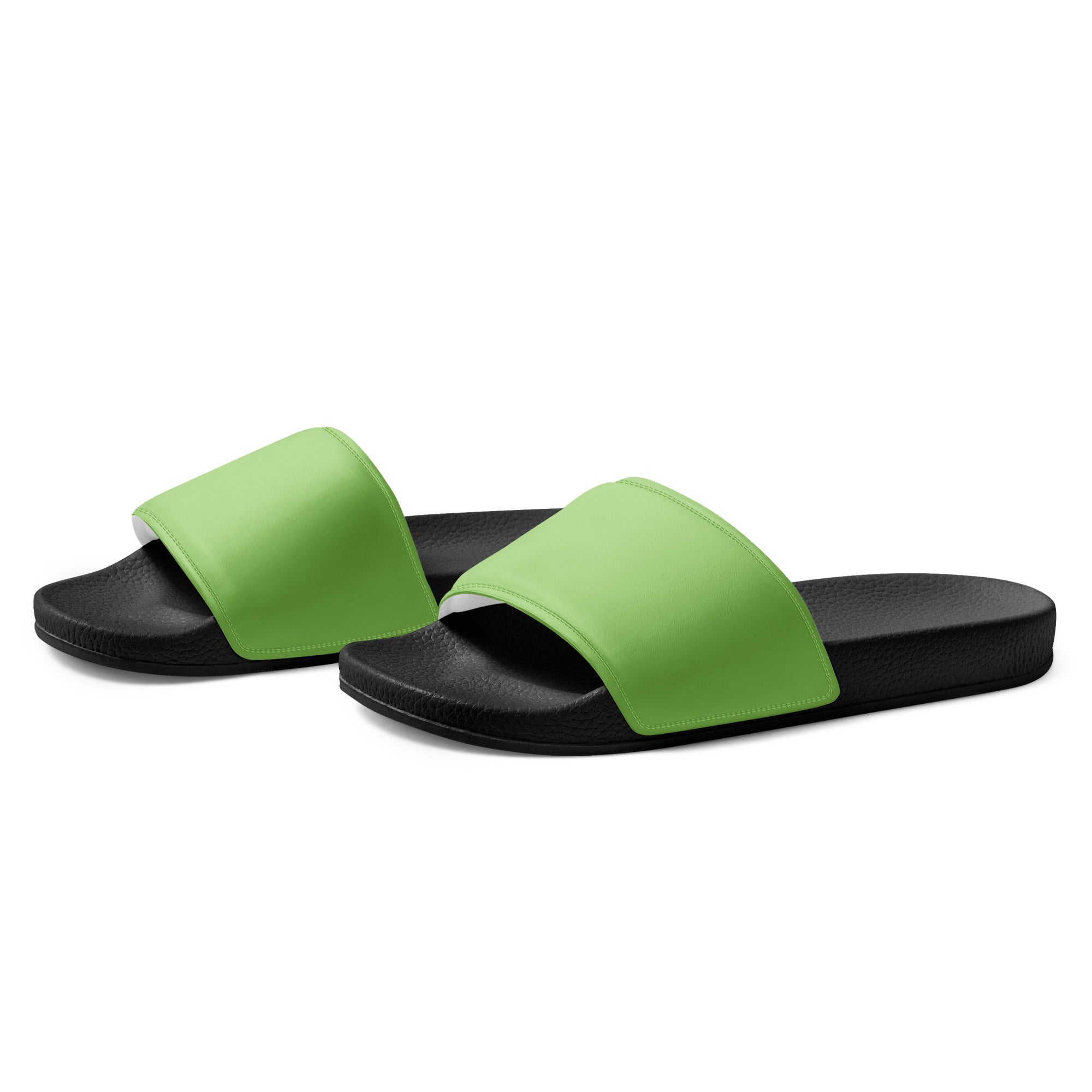 Anise Color Men's Slides by Visual Verse - Image 3