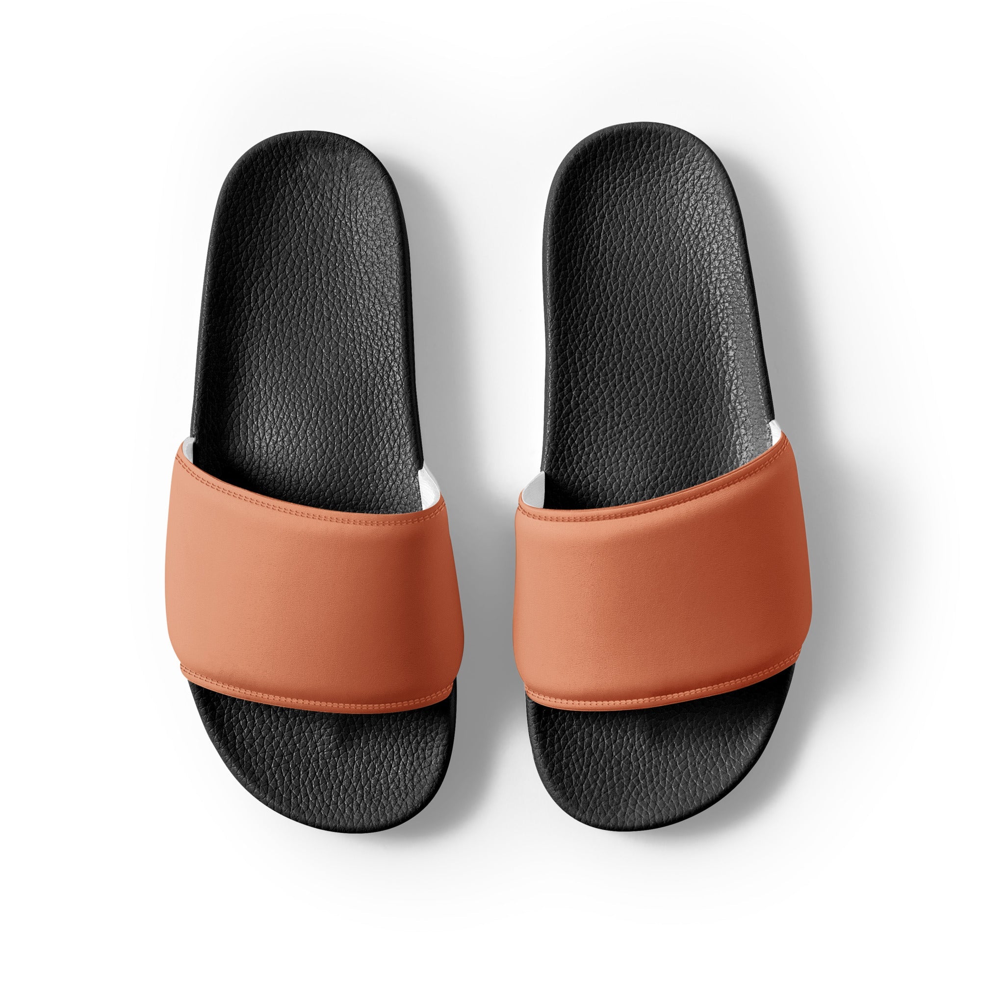 Apricot Color Men's Slides by Visual Verse - Image 2