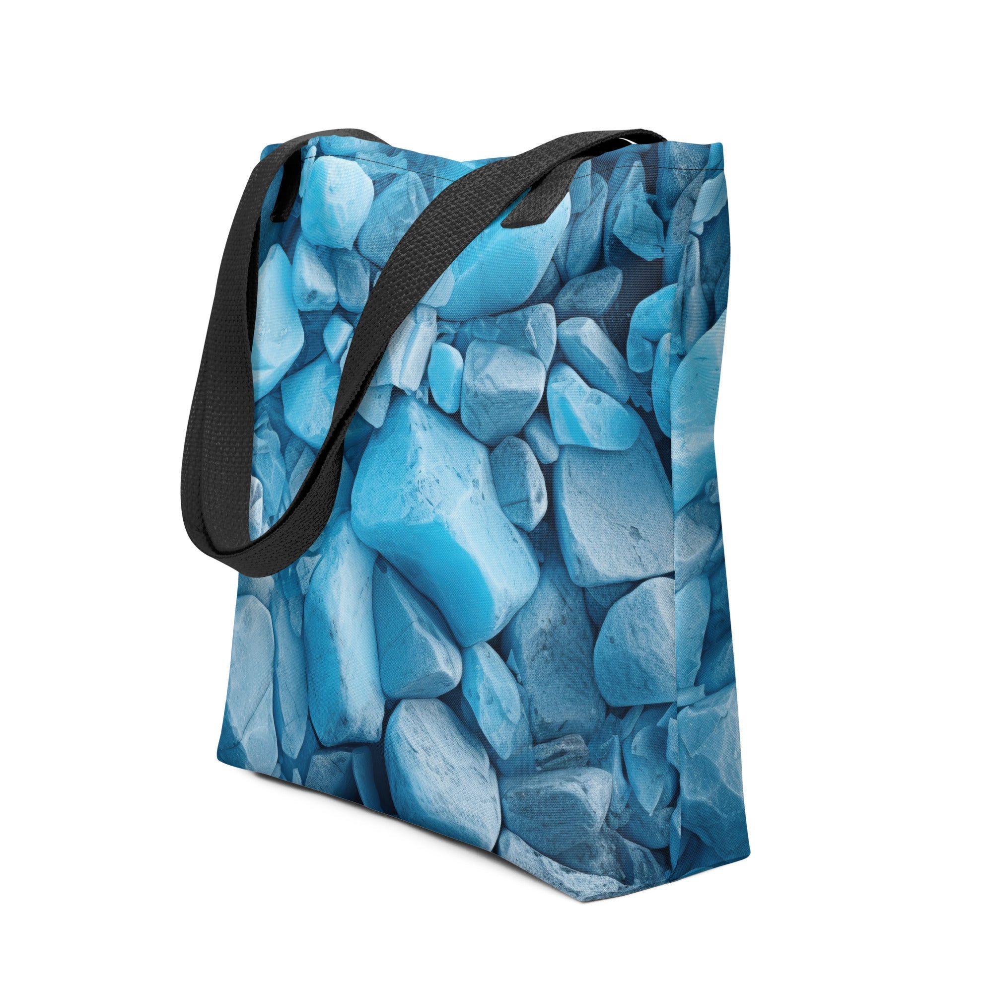 Aquamarine Rock Tote Bag by Visual Verse - Image 1