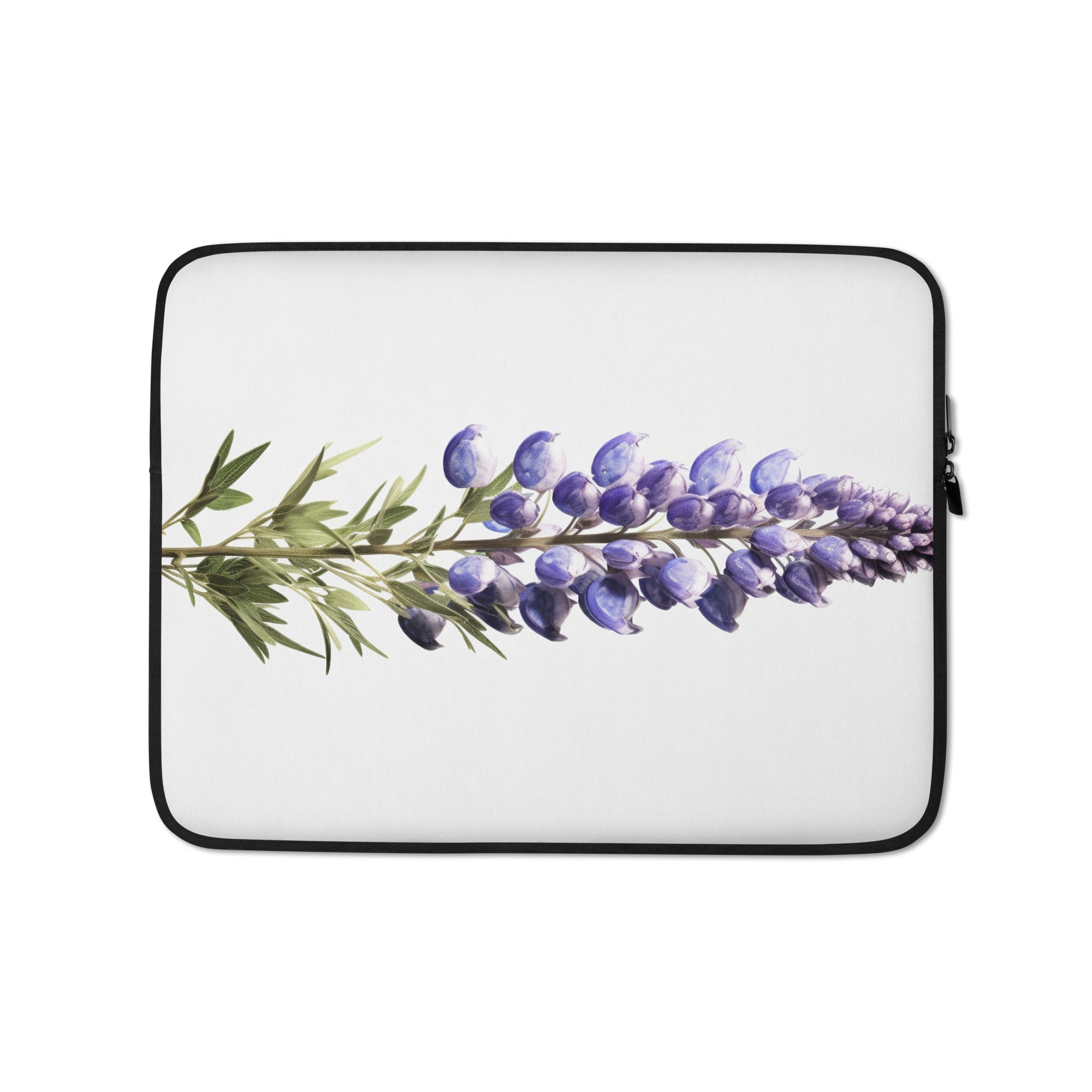 Arctic Lupine Flower Laptop Sleeve by Visual Verse - Image 2