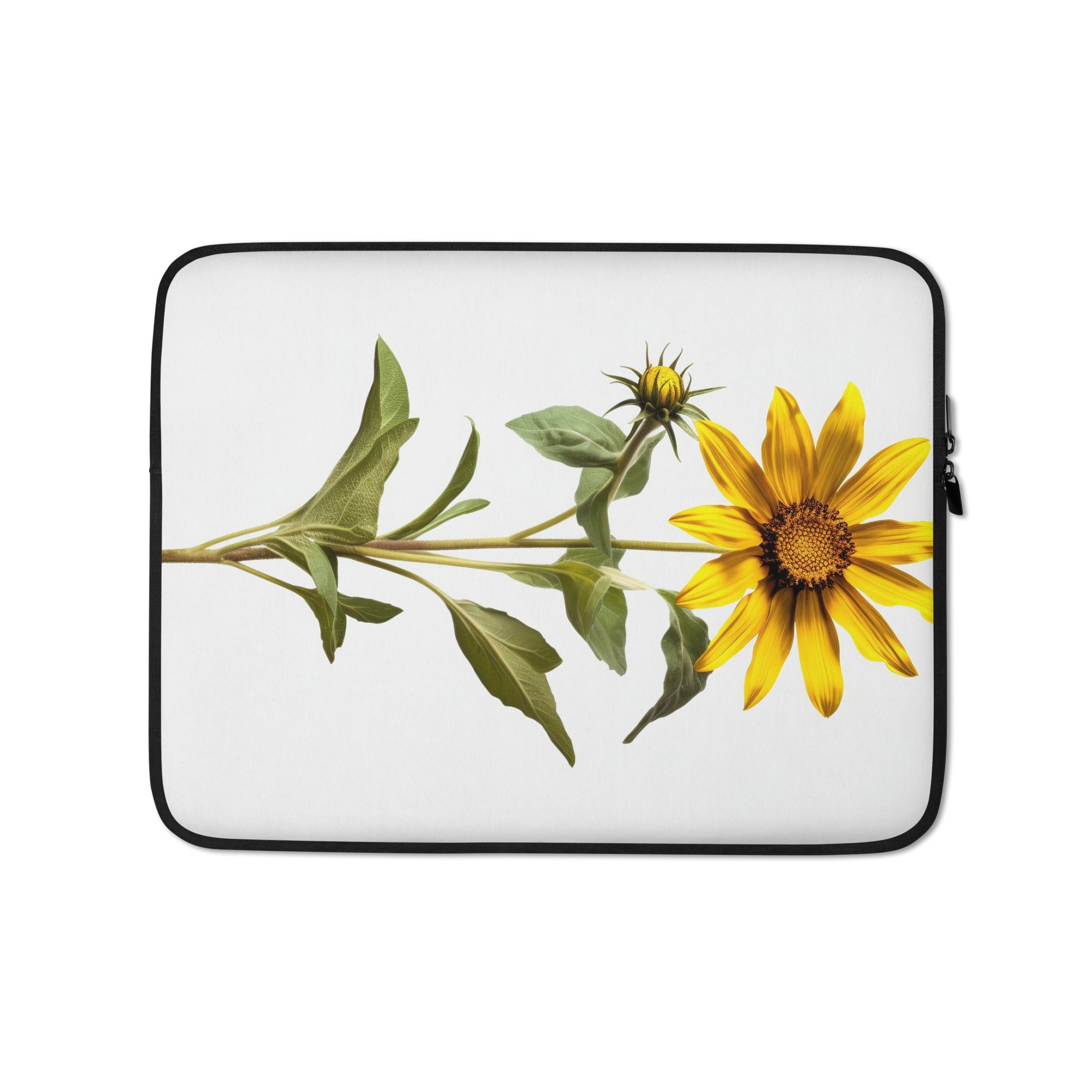 Arrowleaf Balsamroot Flower Laptop Sleeve by Visual Verse - Image 2