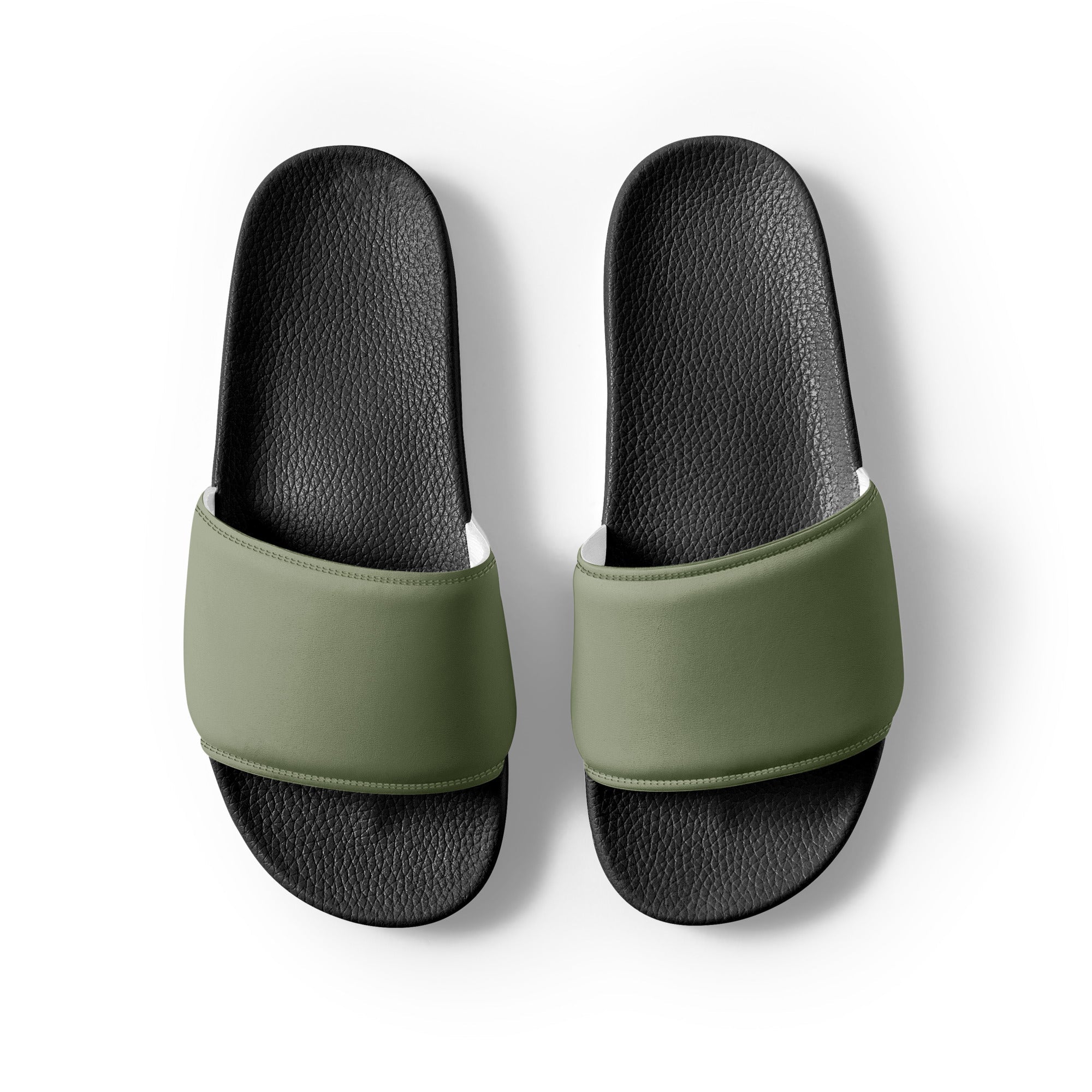 Artichoke Color Men's Slides by Visual Verse - Image 2