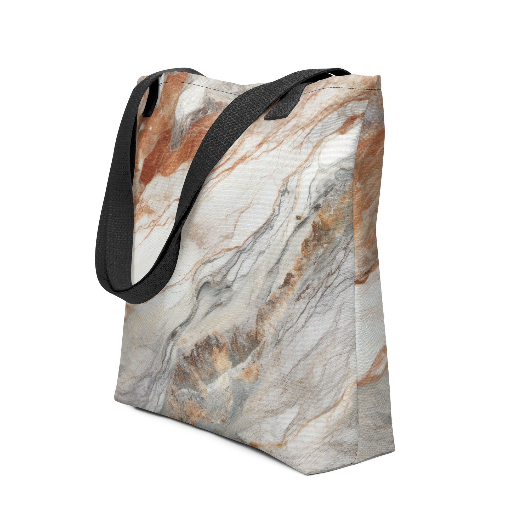 Artistic Ivory Granite Tote Bag by Visual Verse - Image 1