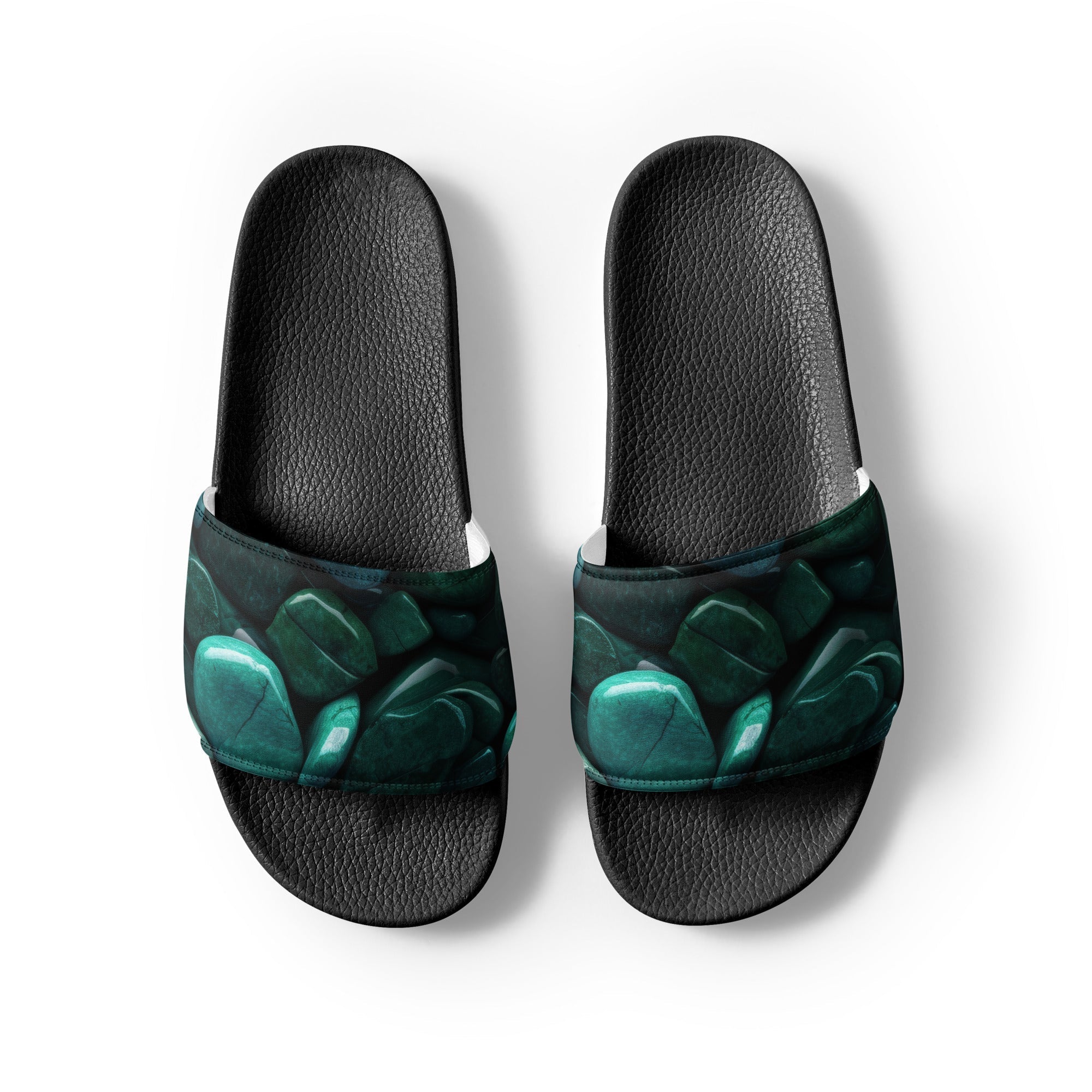 Aventurine Men's Slides by Visual Verse - Image 2