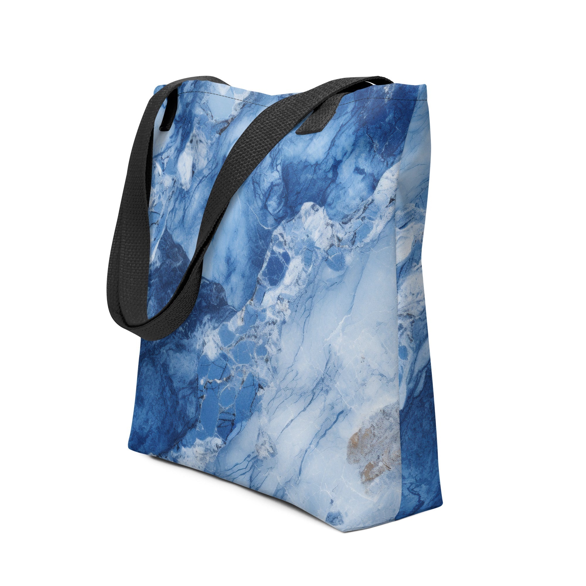 Azul Blue Granite Tote Bag by Visual Verse - Image 1