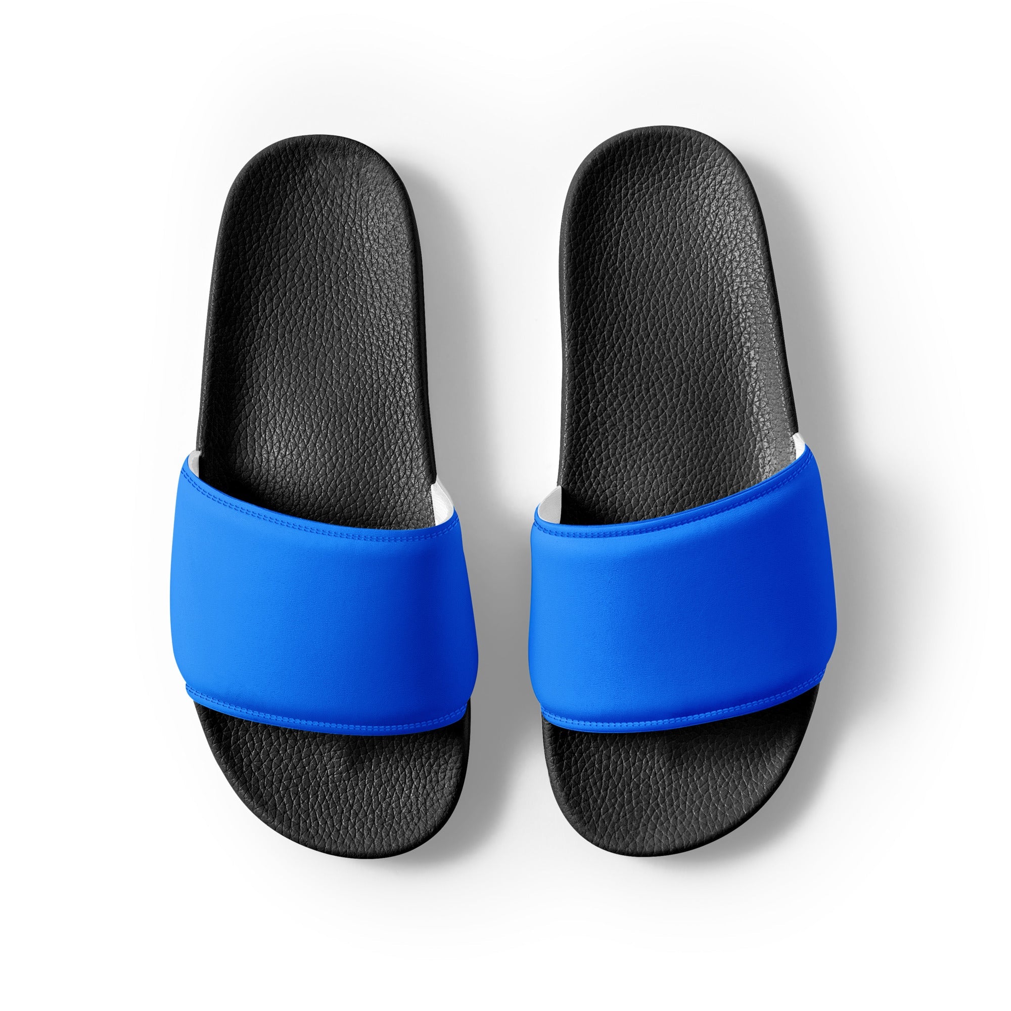 Azure Color Men's Slides by Visual Verse - Image 2