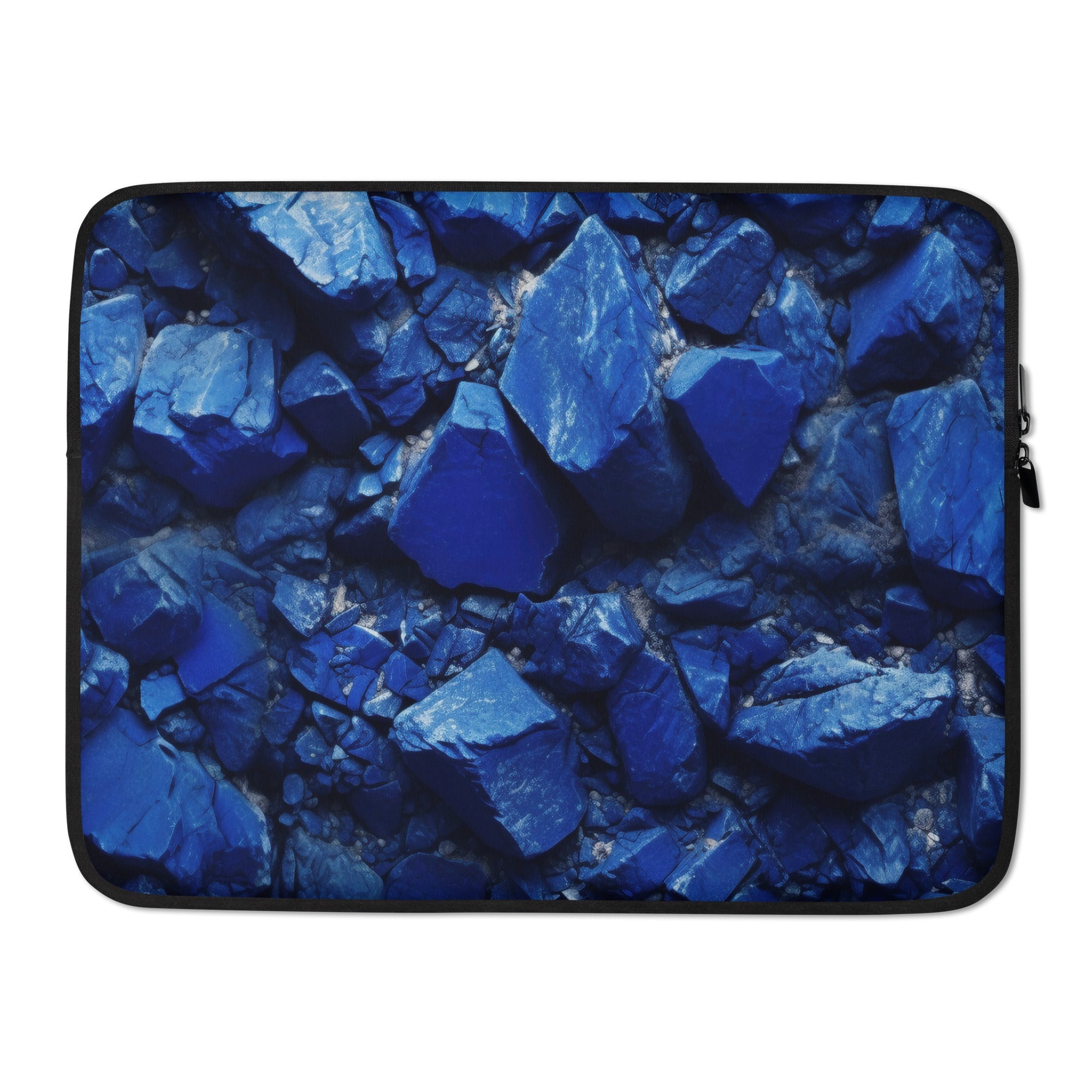 Azurite Rock Laptop Sleeve by Visual Verse - Image 1