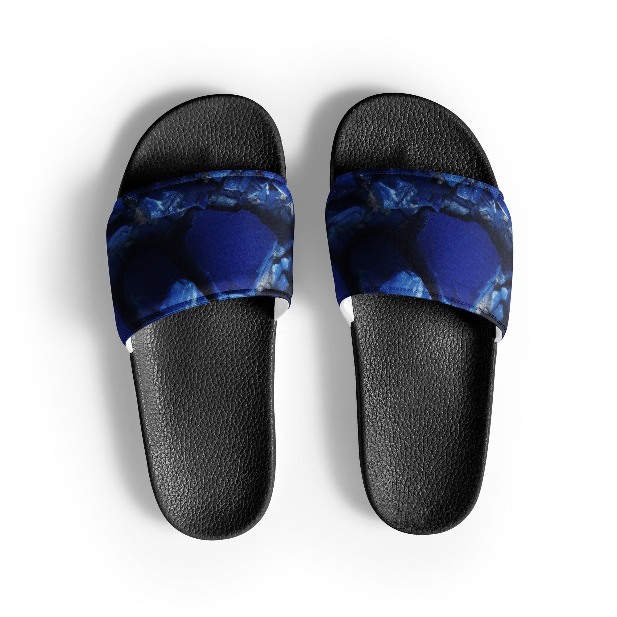 Azurite Rock Men's Slides by Visual Verse - Image 1