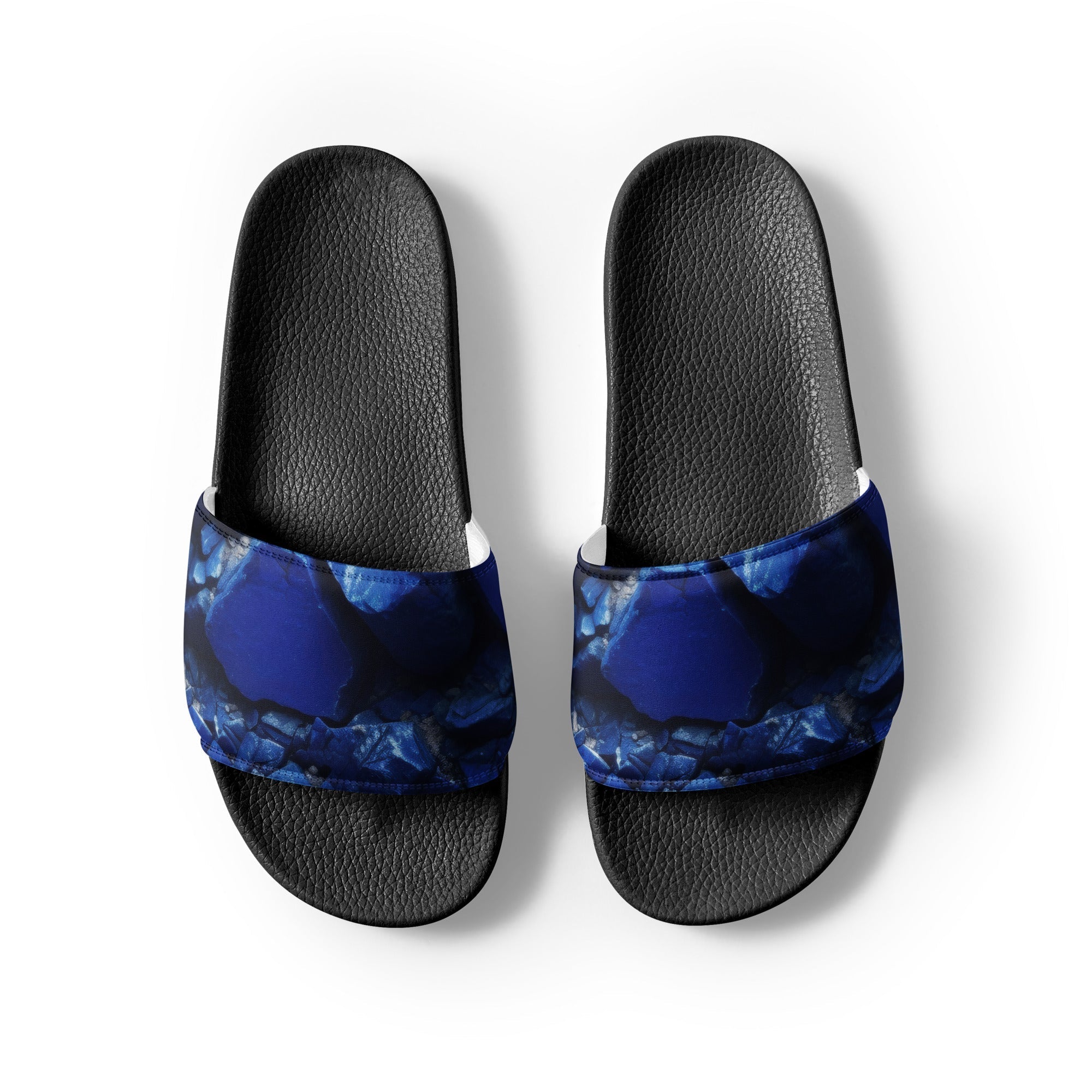 Azurite Rock Men's Slides by Visual Verse - Image 2