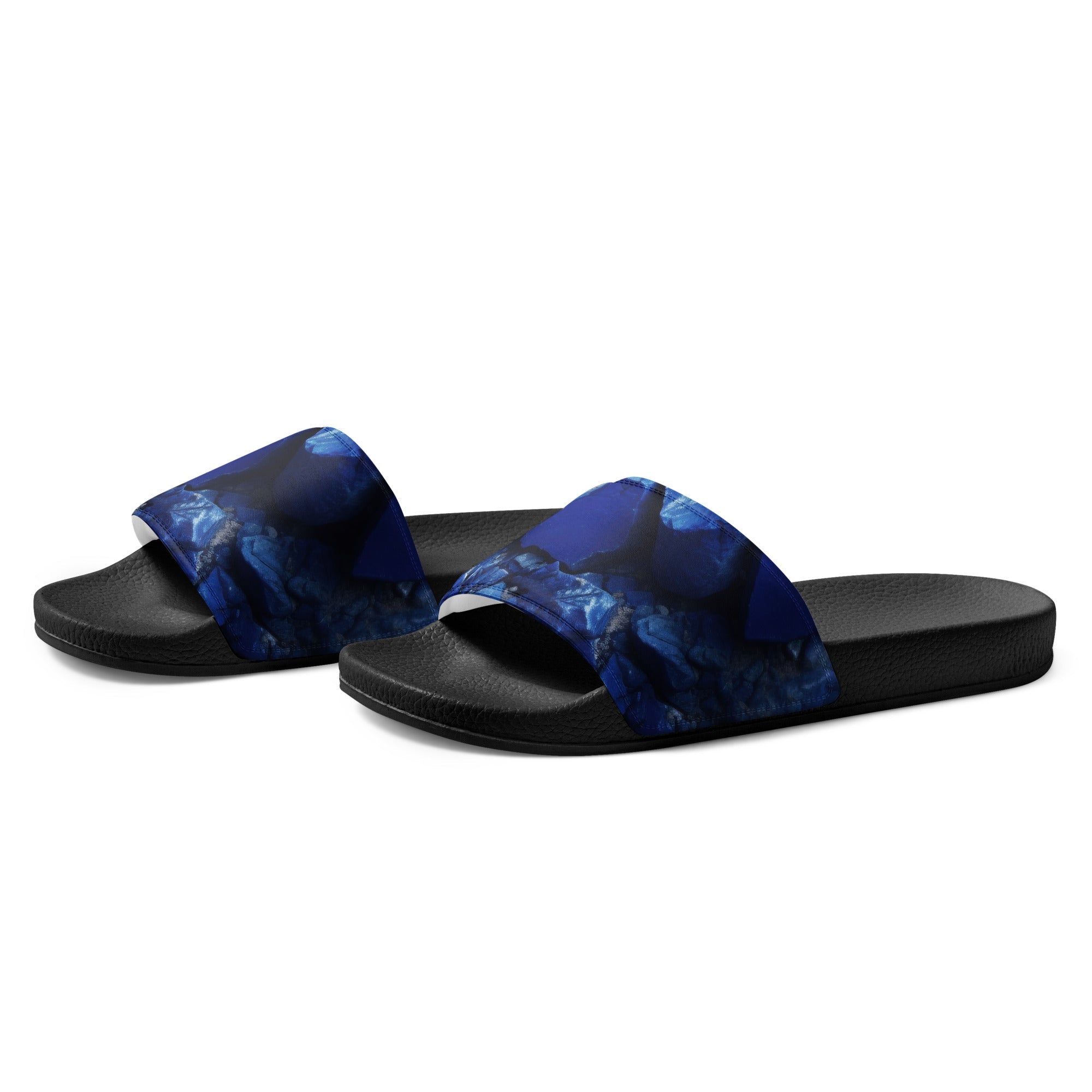 Azurite Rock Men's Slides by Visual Verse - Image 3