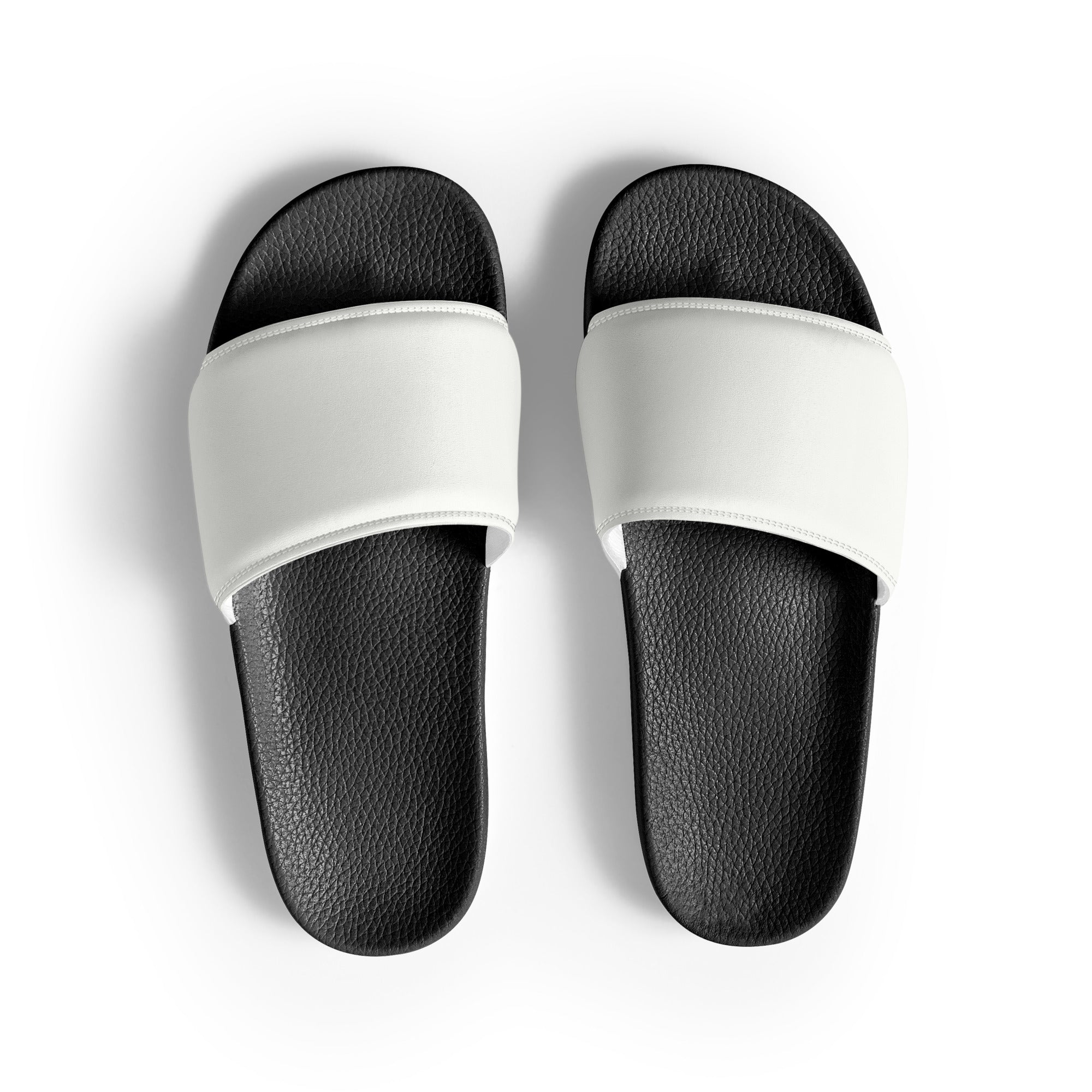 Baby Powder Color Men's Slides by Visual Verse - Image 1