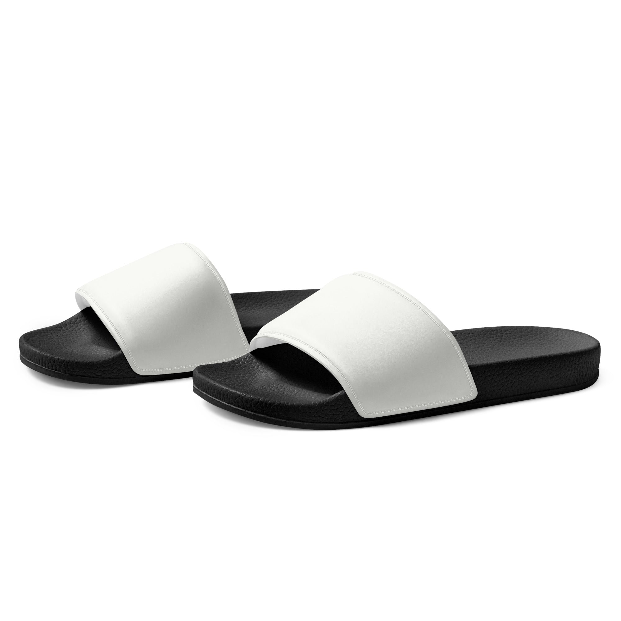 Baby Powder Color Men's Slides by Visual Verse - Image 3