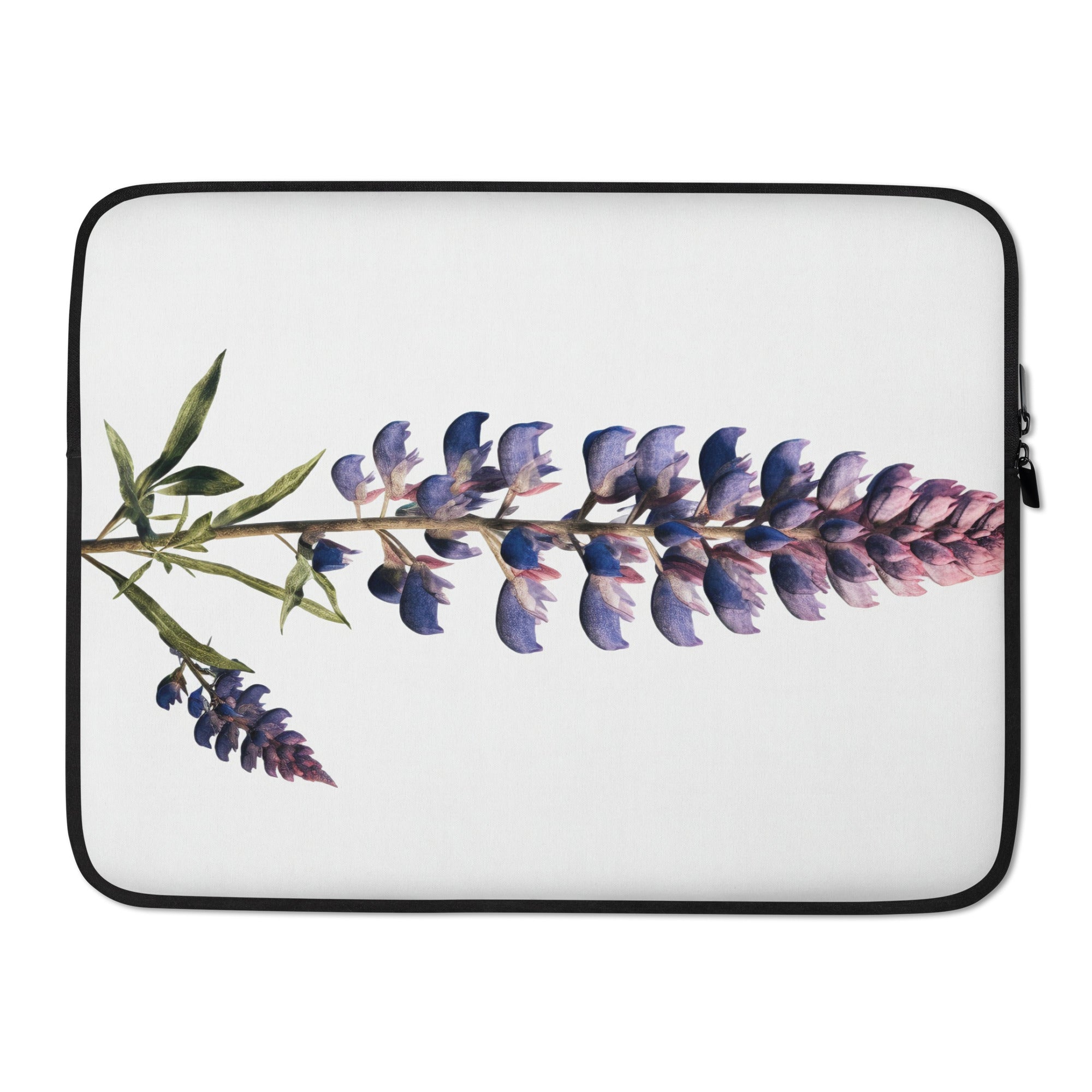 Badlands Lupine Flower Laptop Sleeve by Visual Verse - Image 1