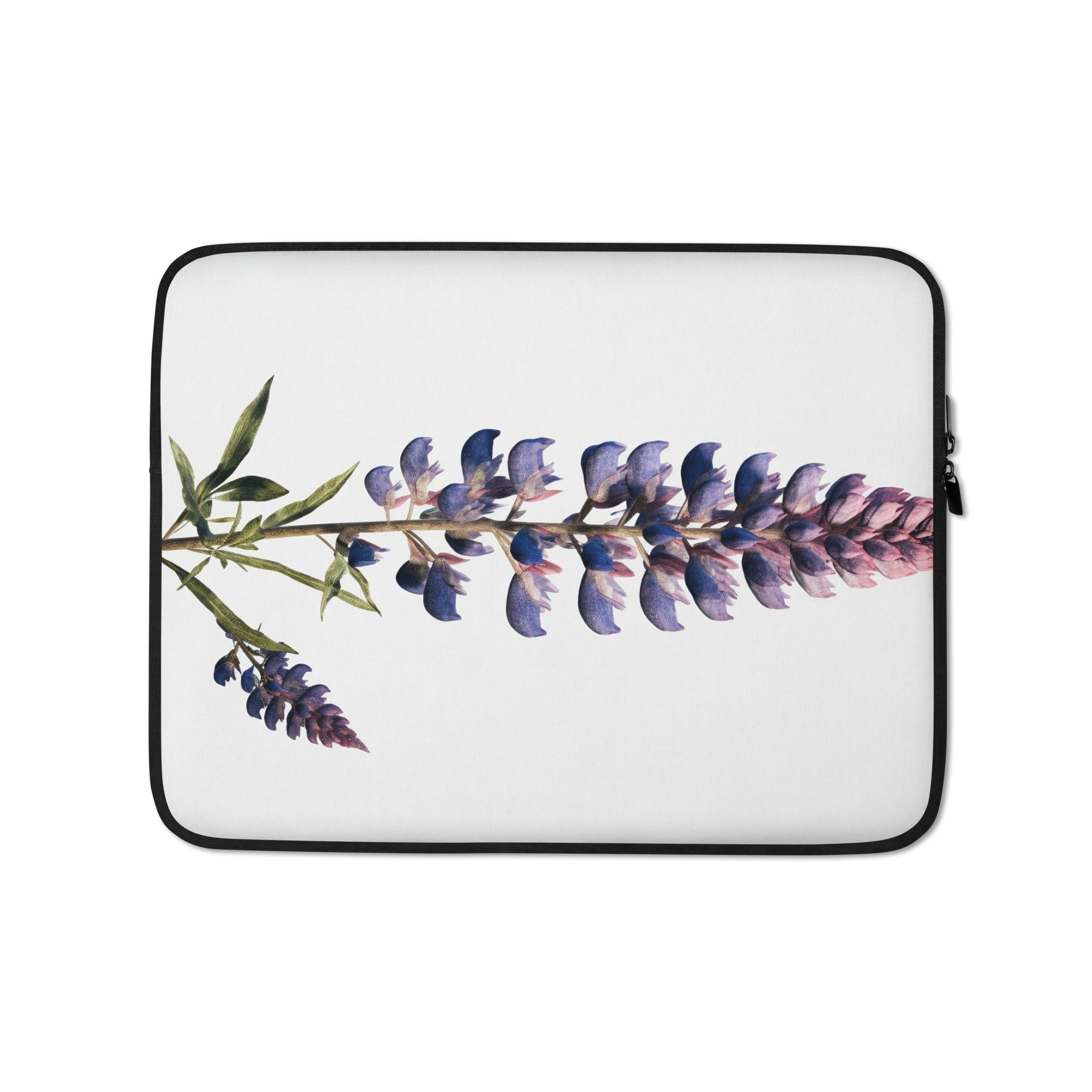 Badlands Lupine Flower Laptop Sleeve by Visual Verse - Image 2