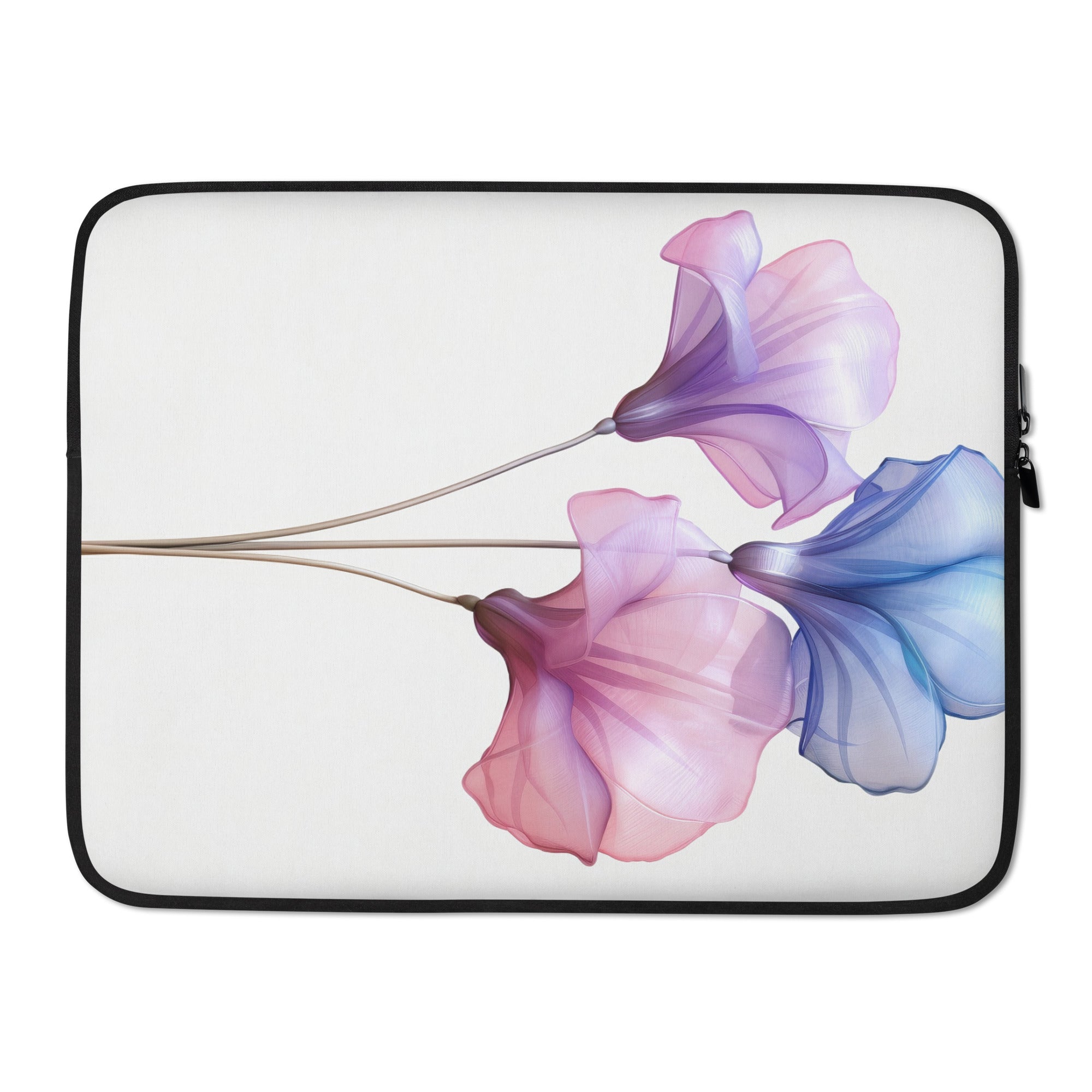 Balloon Flower Laptop Sleeve by Visual Verse - Image 1