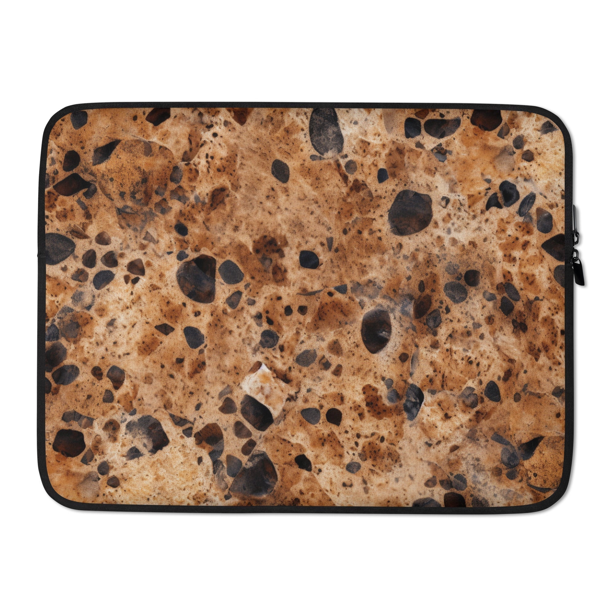 Baltic Brown Granite Laptop Sleeve by Visual Verse - Image 1