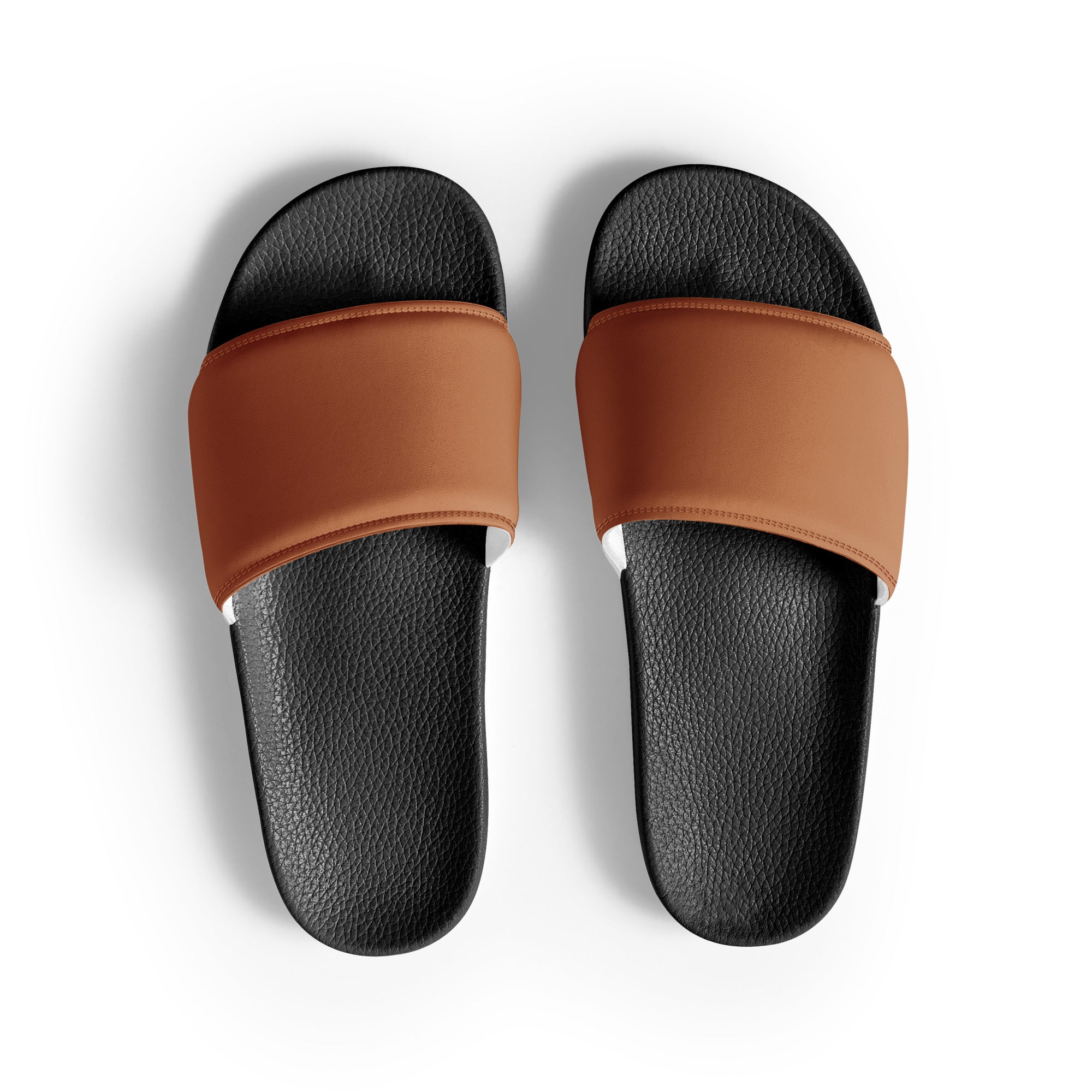 Bamboo Color Men's Slides by Visual Verse - Image 1