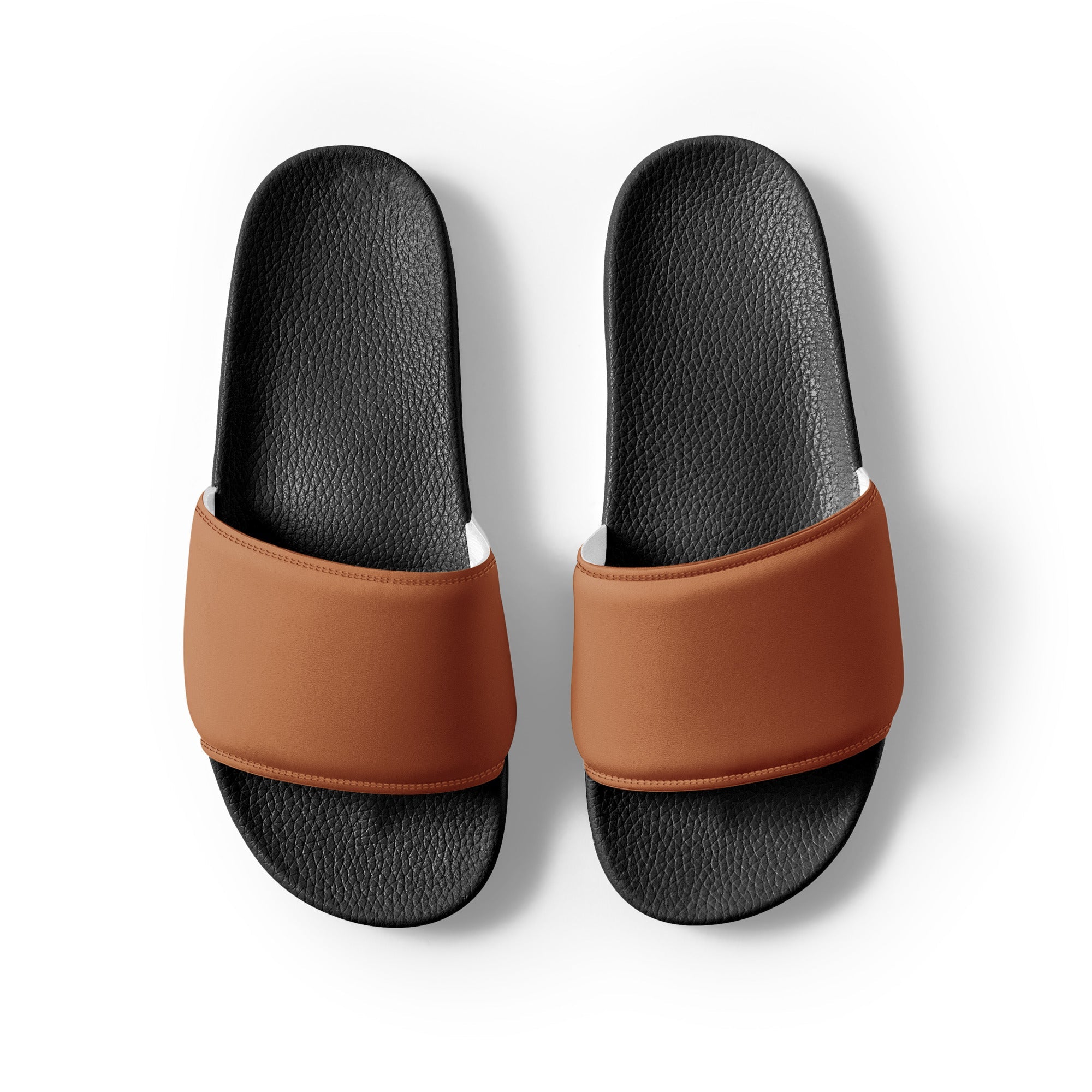 Bamboo Color Men's Slides by Visual Verse - Image 2