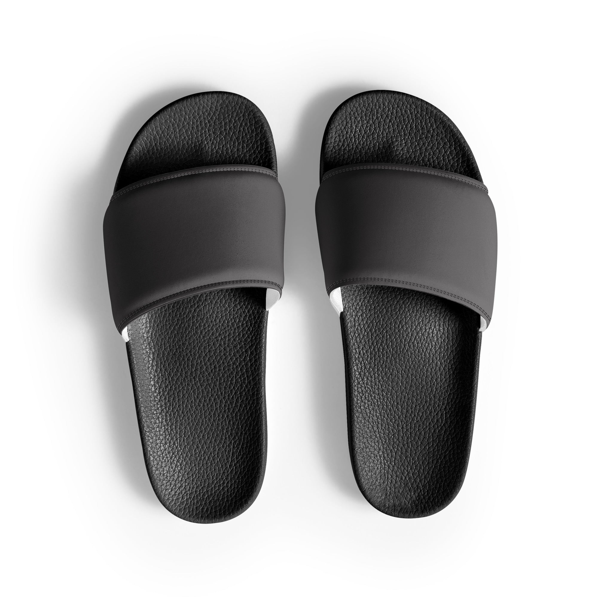 Basalt Color Men's Slides by Visual Verse - Image 1