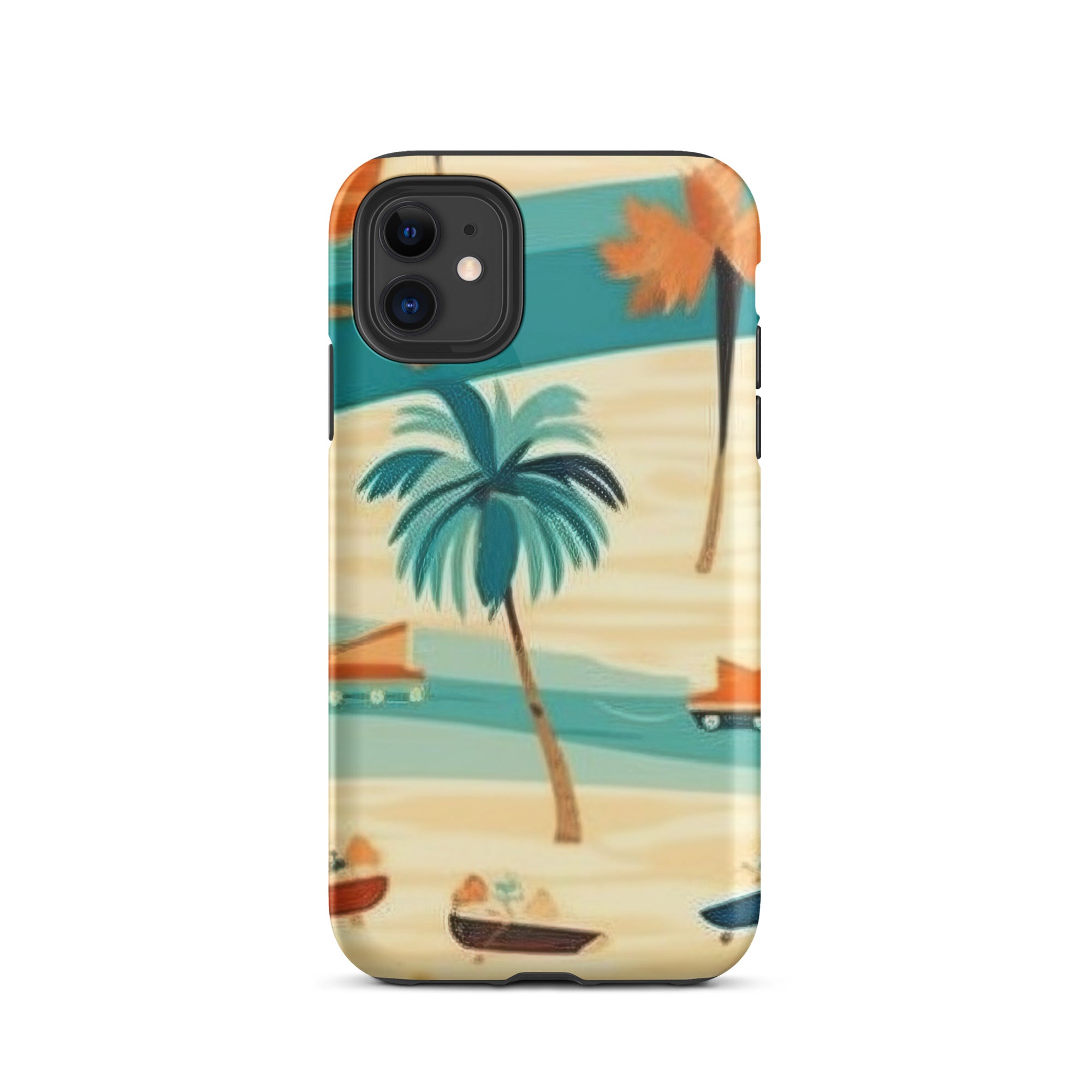 Beach Scenes Print iPhone Case by Visual Verse - Image 1