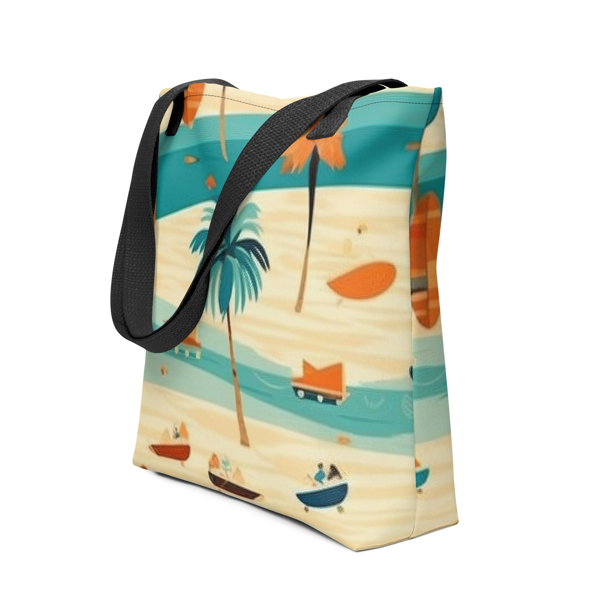 Beach Scenes Print Tote Bag by Visual Verse - Image 1