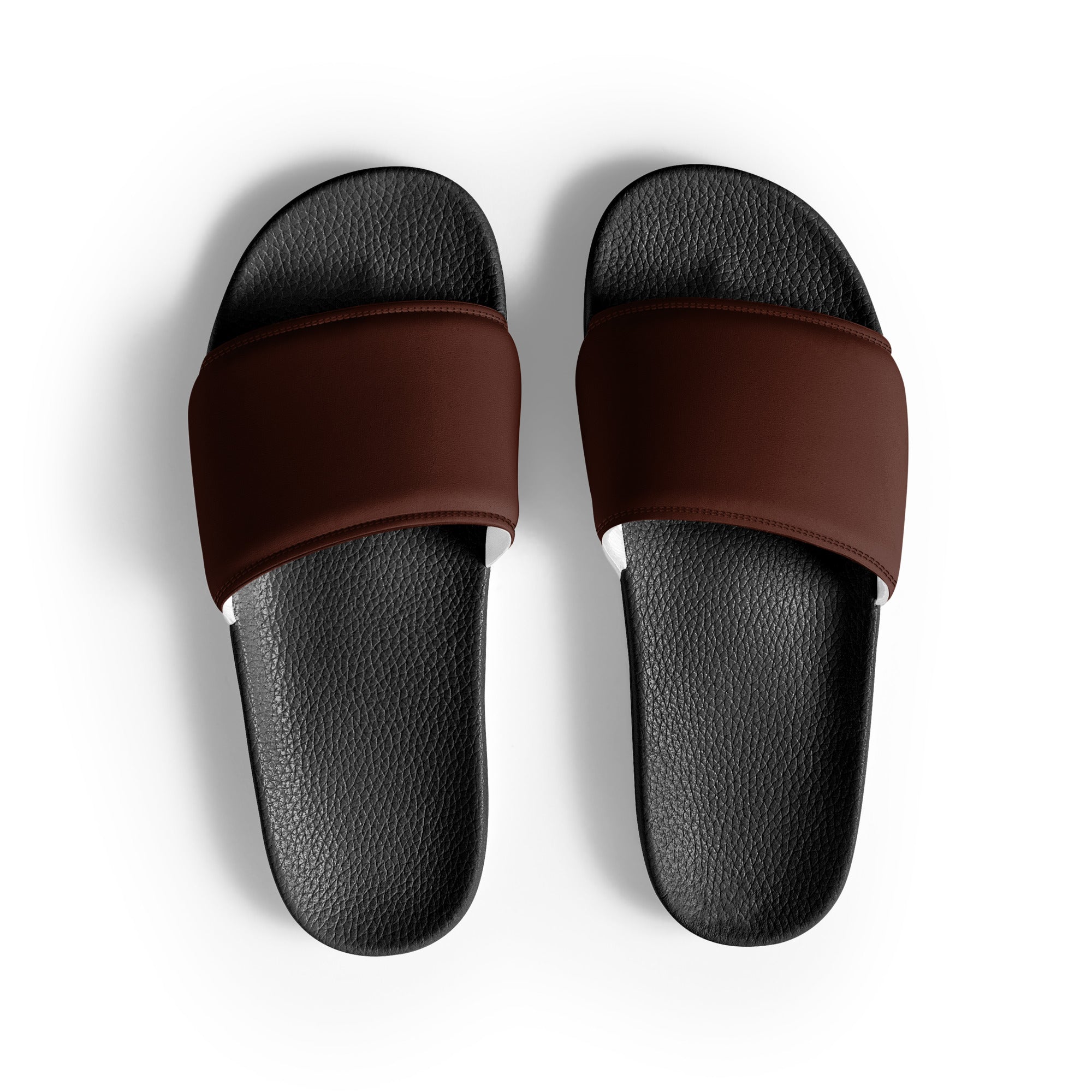 Bean Color Men's Slides by Visual Verse - Image 1