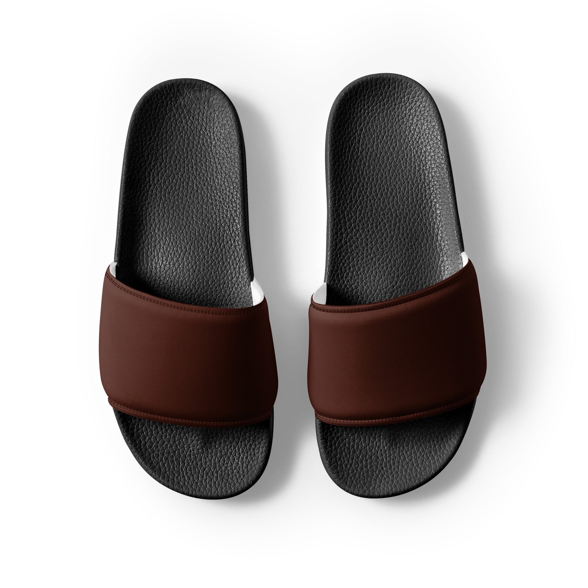 Bean Color Men's Slides by Visual Verse - Image 2