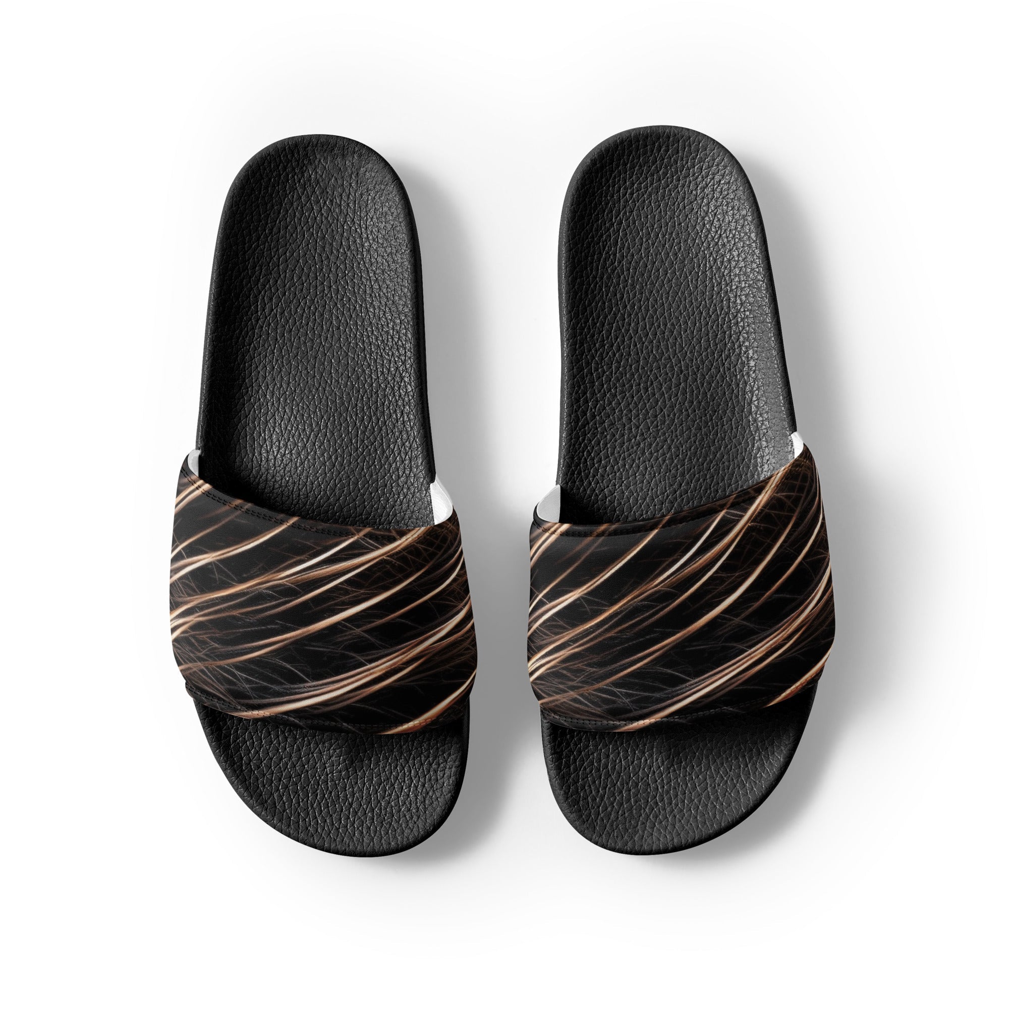 Beaver Fur Women's Slides by Visual Verse - Image 2