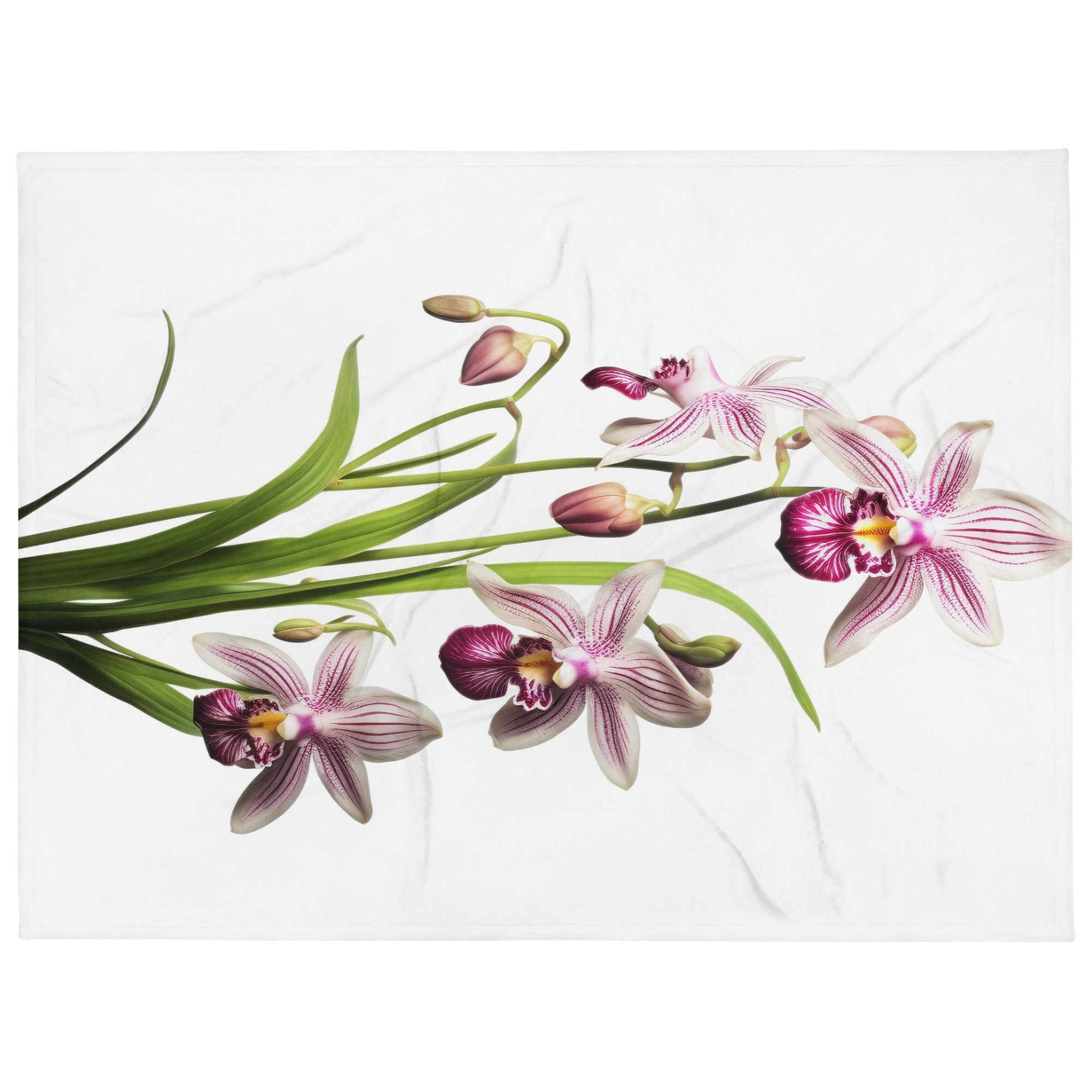 Bee Orchid Flower Blanket by Visual Verse - Image 1