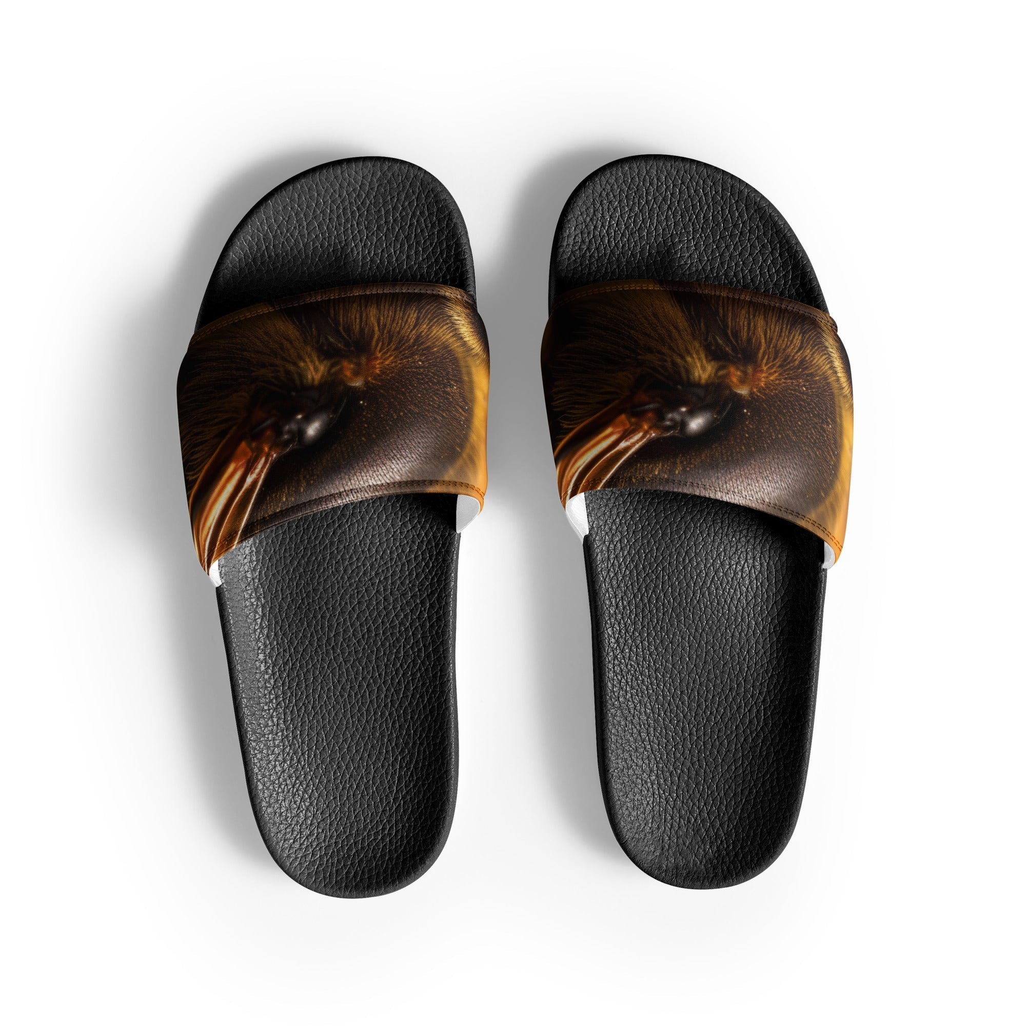 Bee Wing Men's Slides by Visual Verse - Image 1