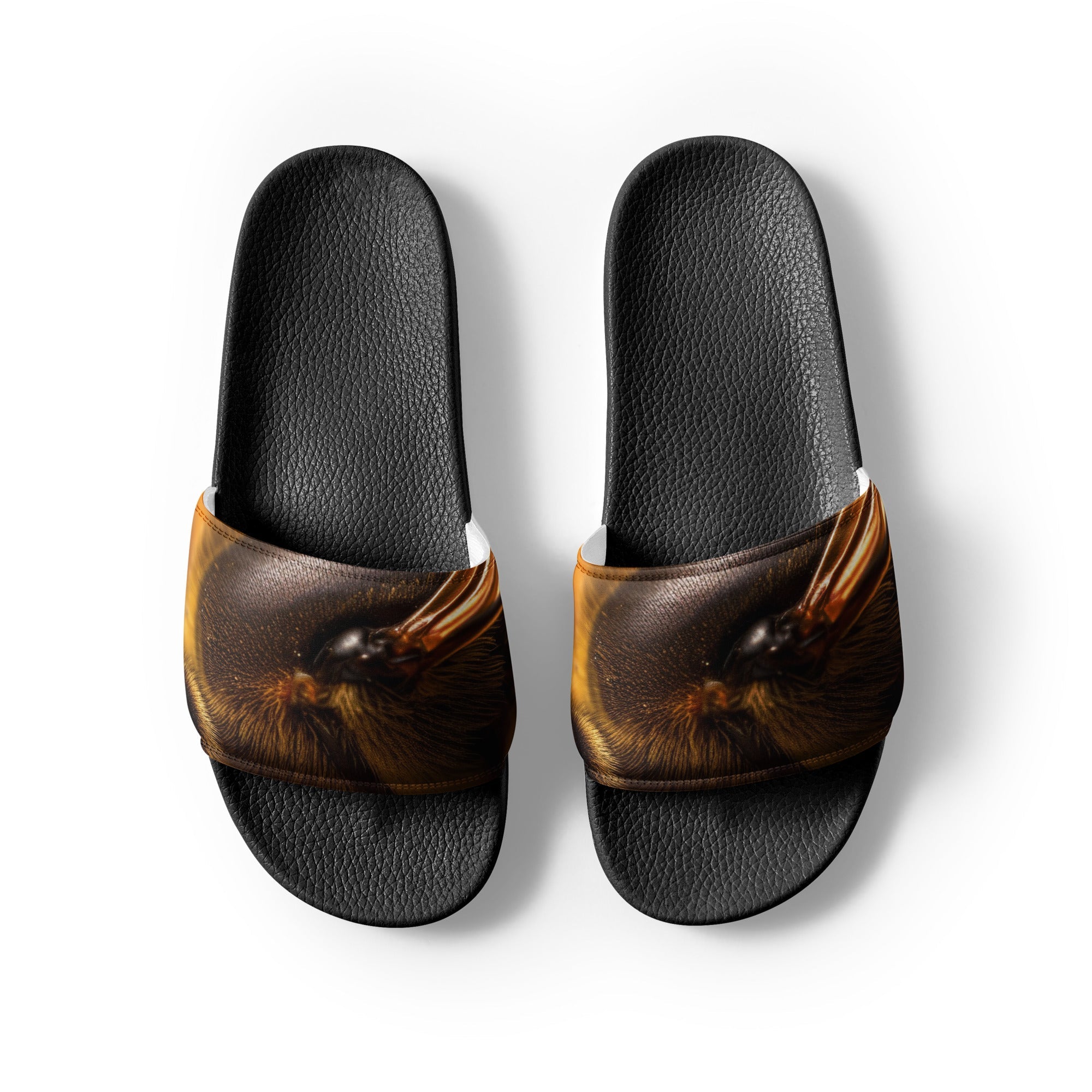 Bee Wing Men's Slides by Visual Verse - Image 2