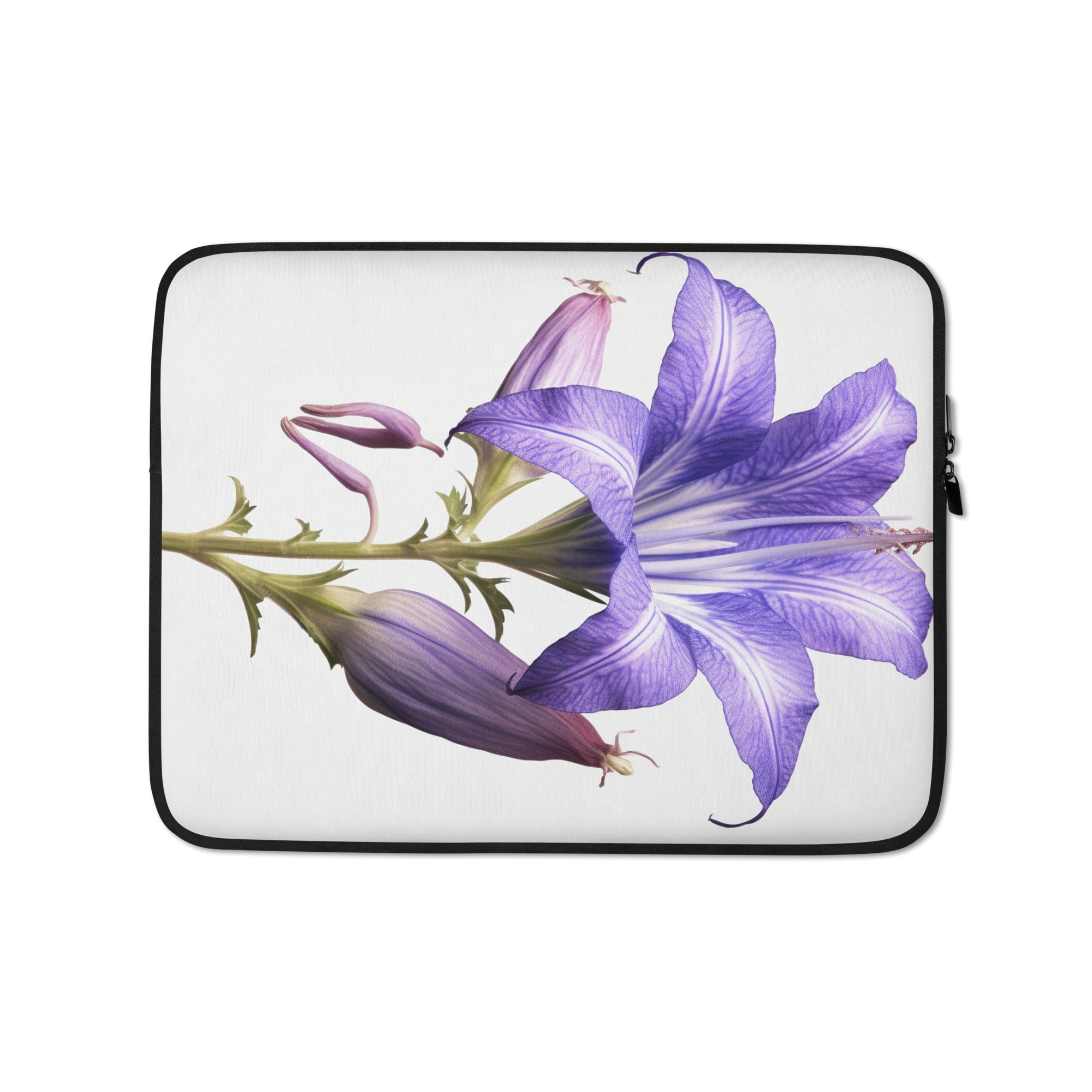 Bellflower Rapido Flower Laptop Sleeve by Visual Verse - Image 2