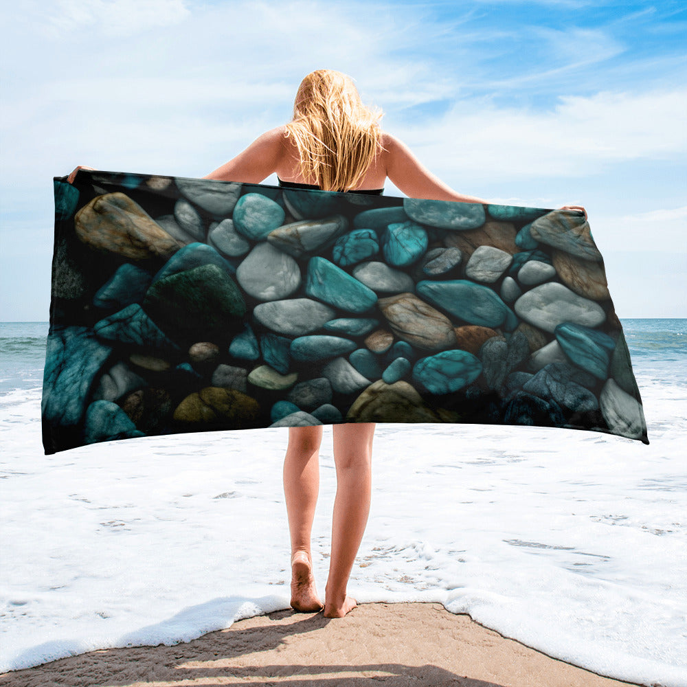 Beryl Rock Beach Towel by Visual Verse - Image 2