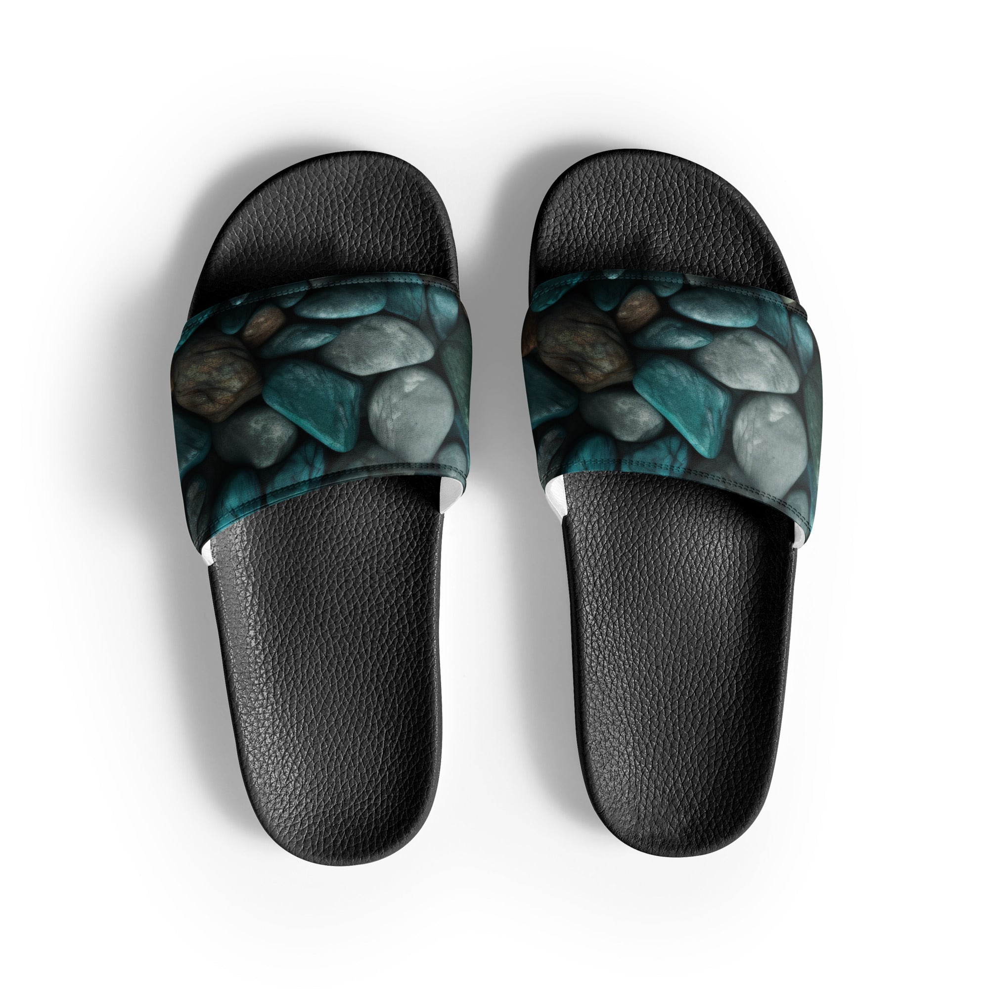 Beryl Rock Men's Slides by Visual Verse - Image 1