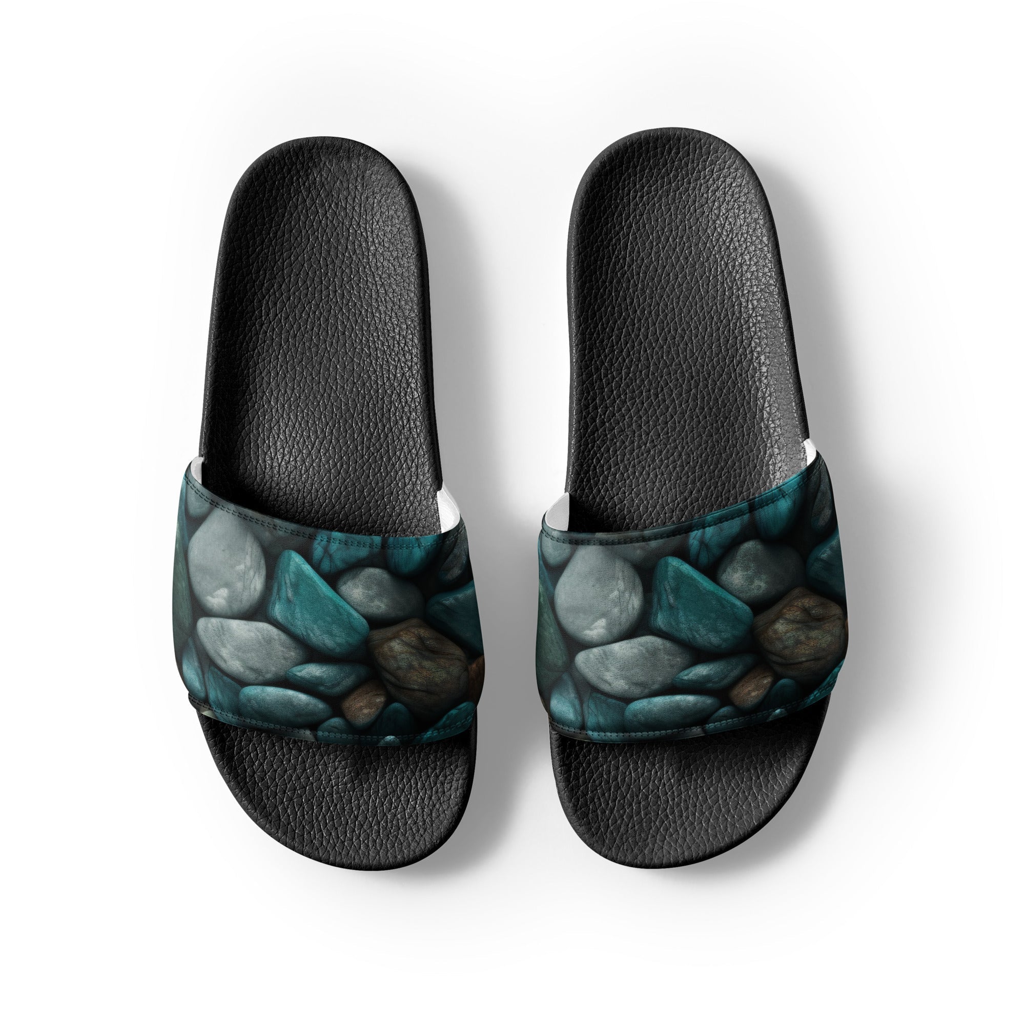 Beryl Rock Men's Slides by Visual Verse - Image 2