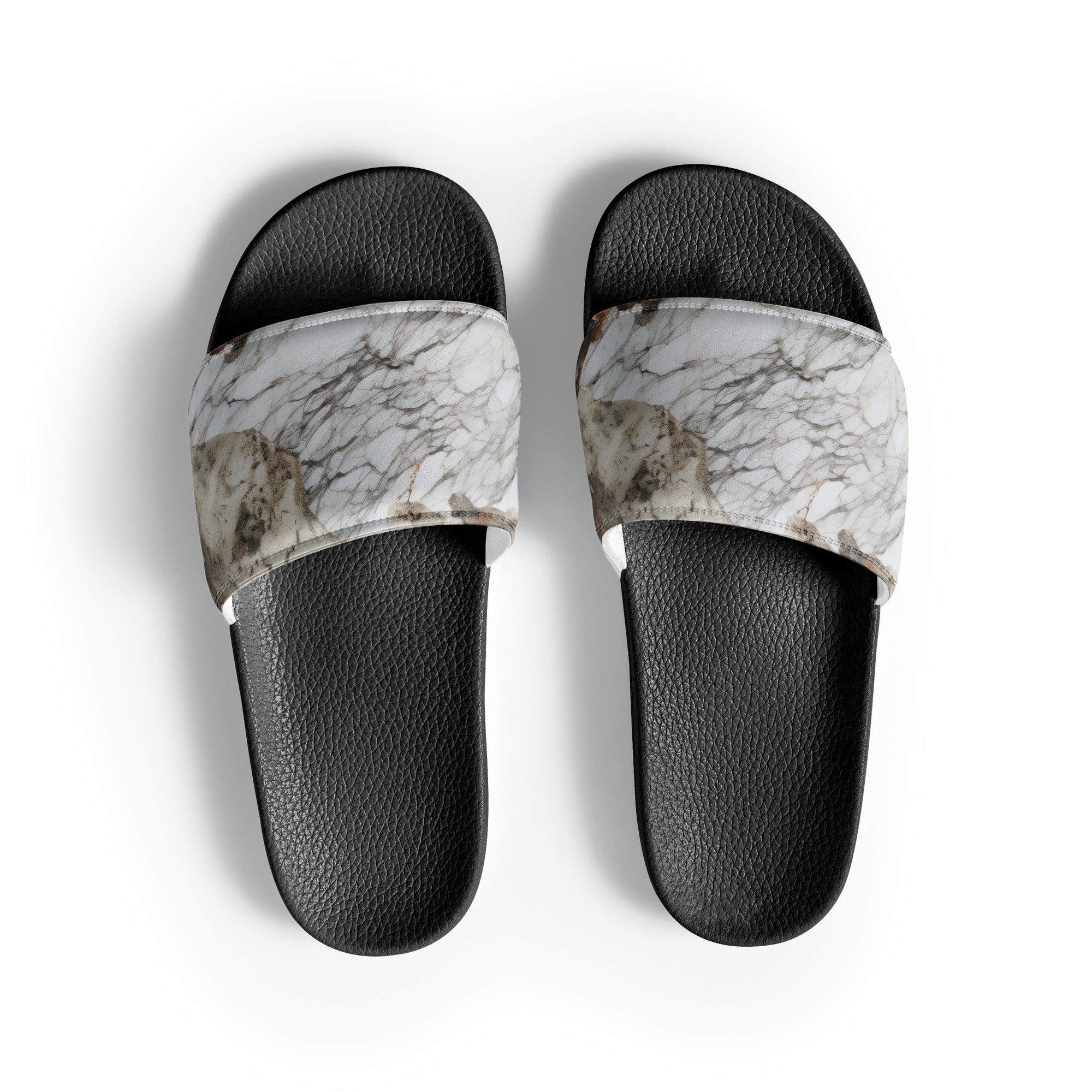 Bianco Antico Men's Slides by Visual Verse - Image 1