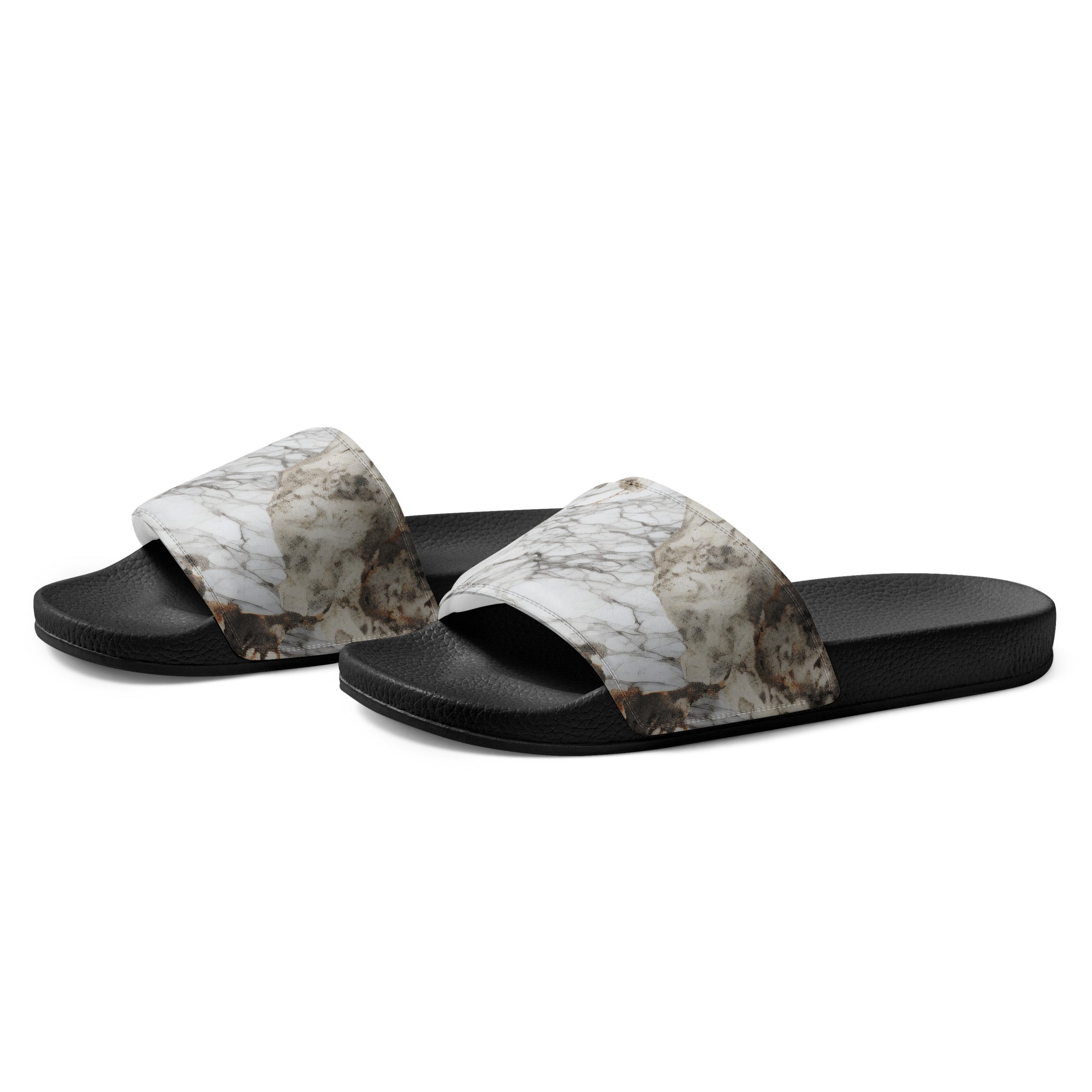 Bianco Antico Men's Slides by Visual Verse - Image 3