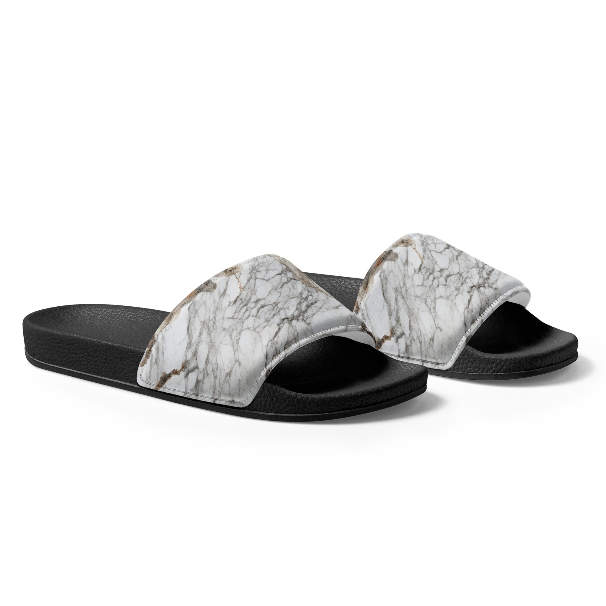 Bianco Antico Men's Slides by Visual Verse - Image 4