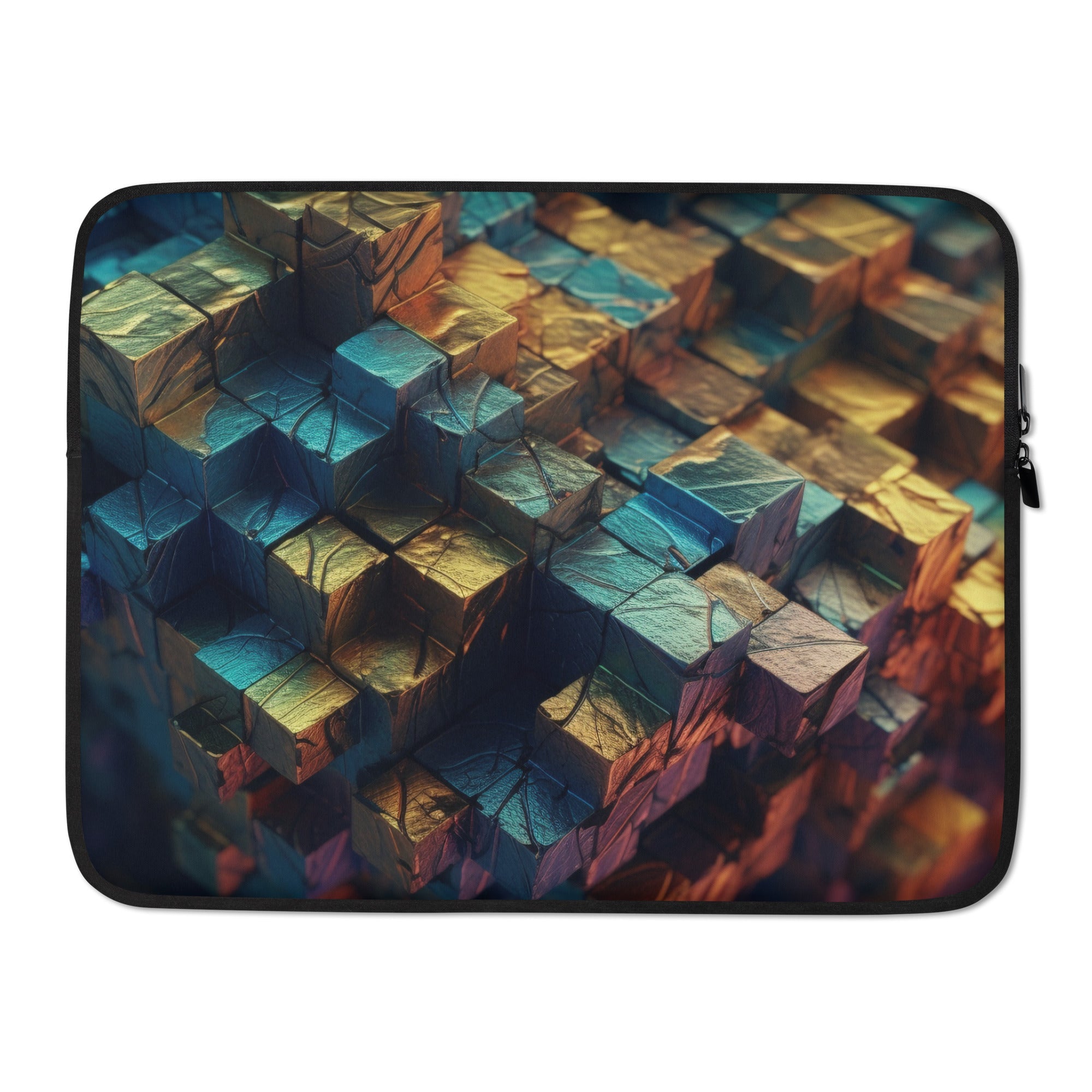 Bismuth Rock Laptop Sleeve by Visual Verse - Image 1