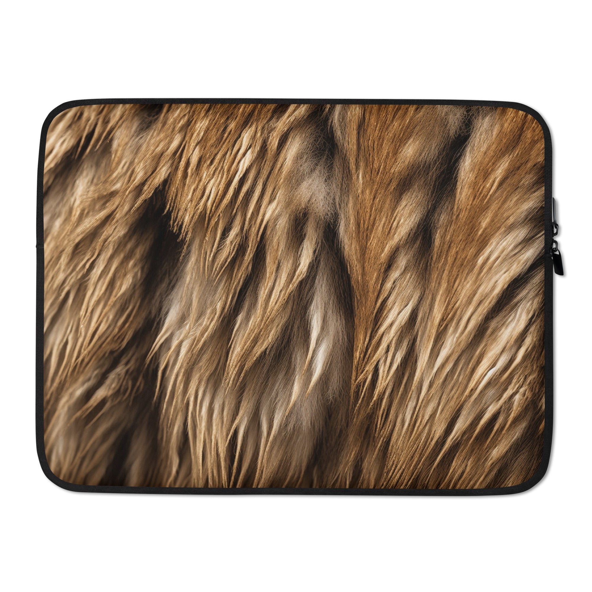 Bison Fur Laptop Sleeve by Visual Verse - Image 1