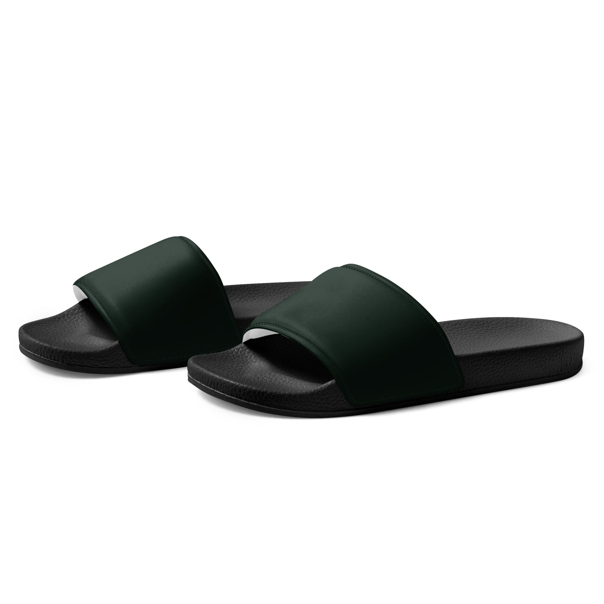 Black Bean Color Men's Slides by Visual Verse - Image 3