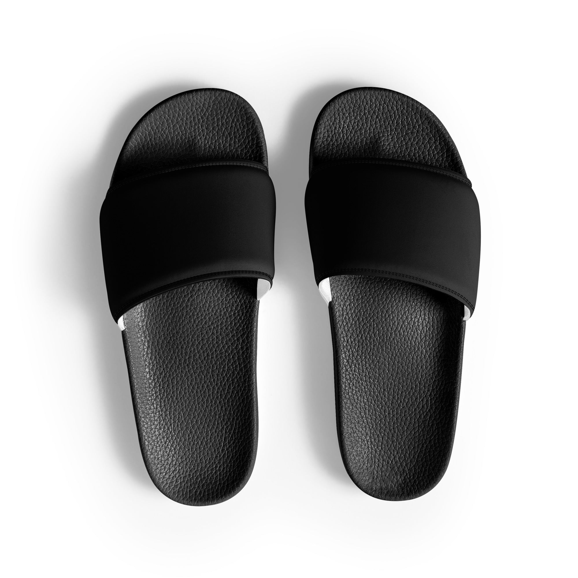 Black Color Men's Slides by Visual Verse - Image 1