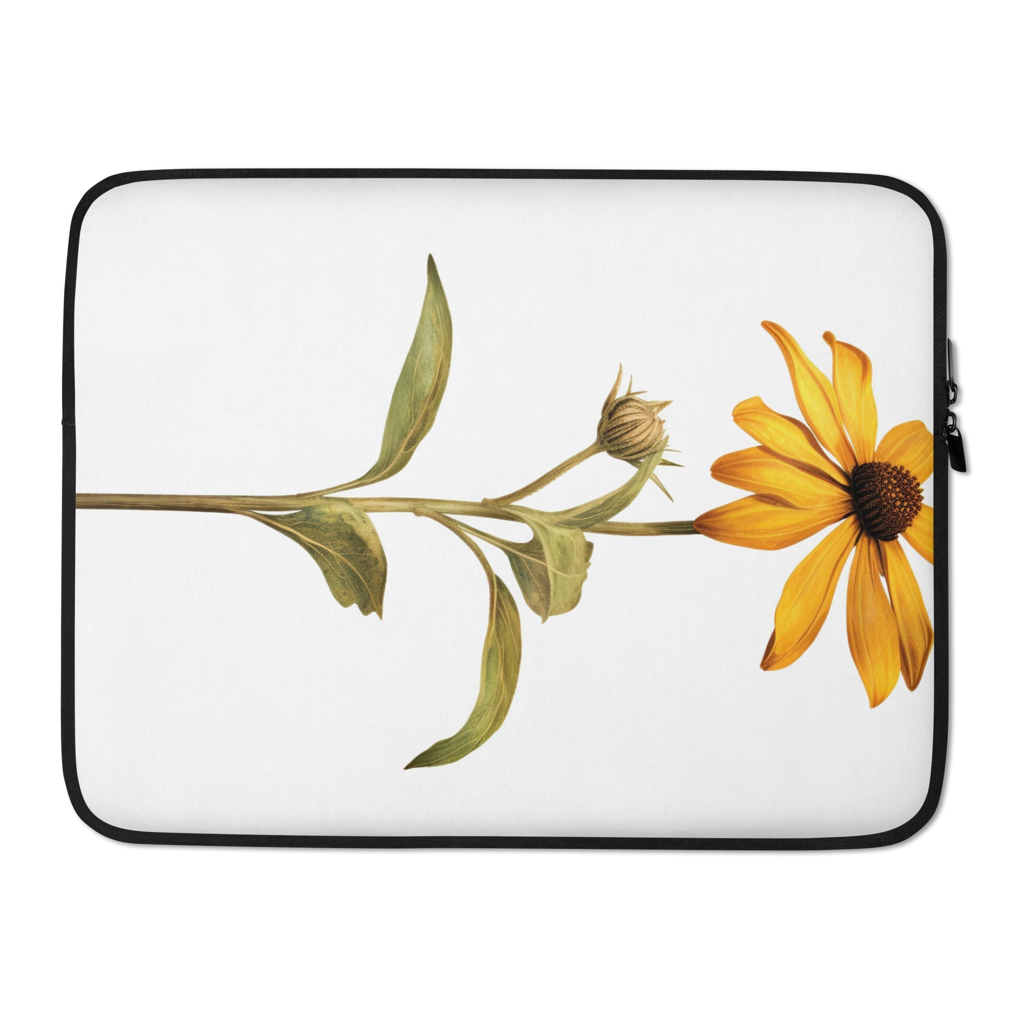 Black-Eyed Susan Flower Laptop Sleeve by Visual Verse - Image 1