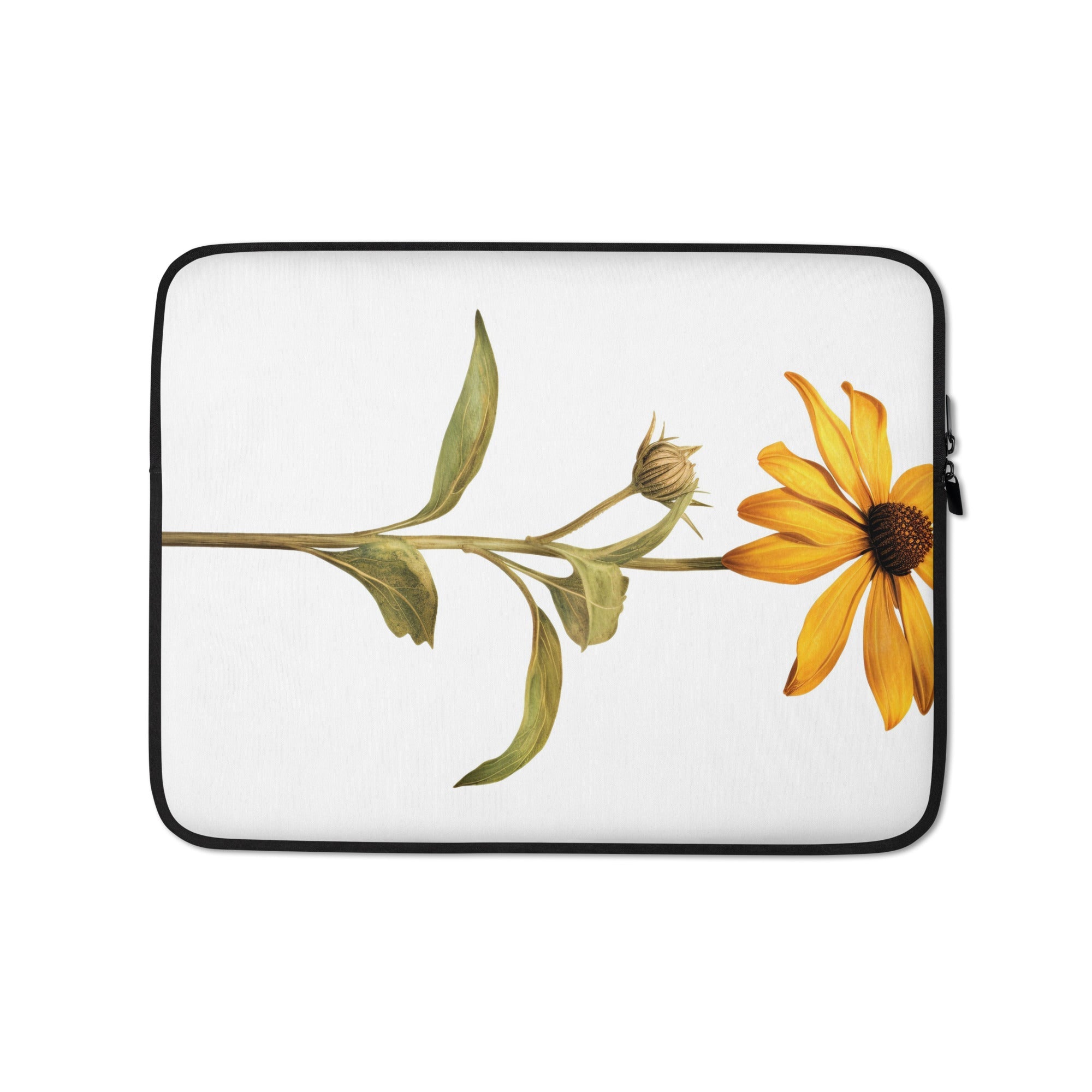 Black-Eyed Susan Flower Laptop Sleeve by Visual Verse - Image 2