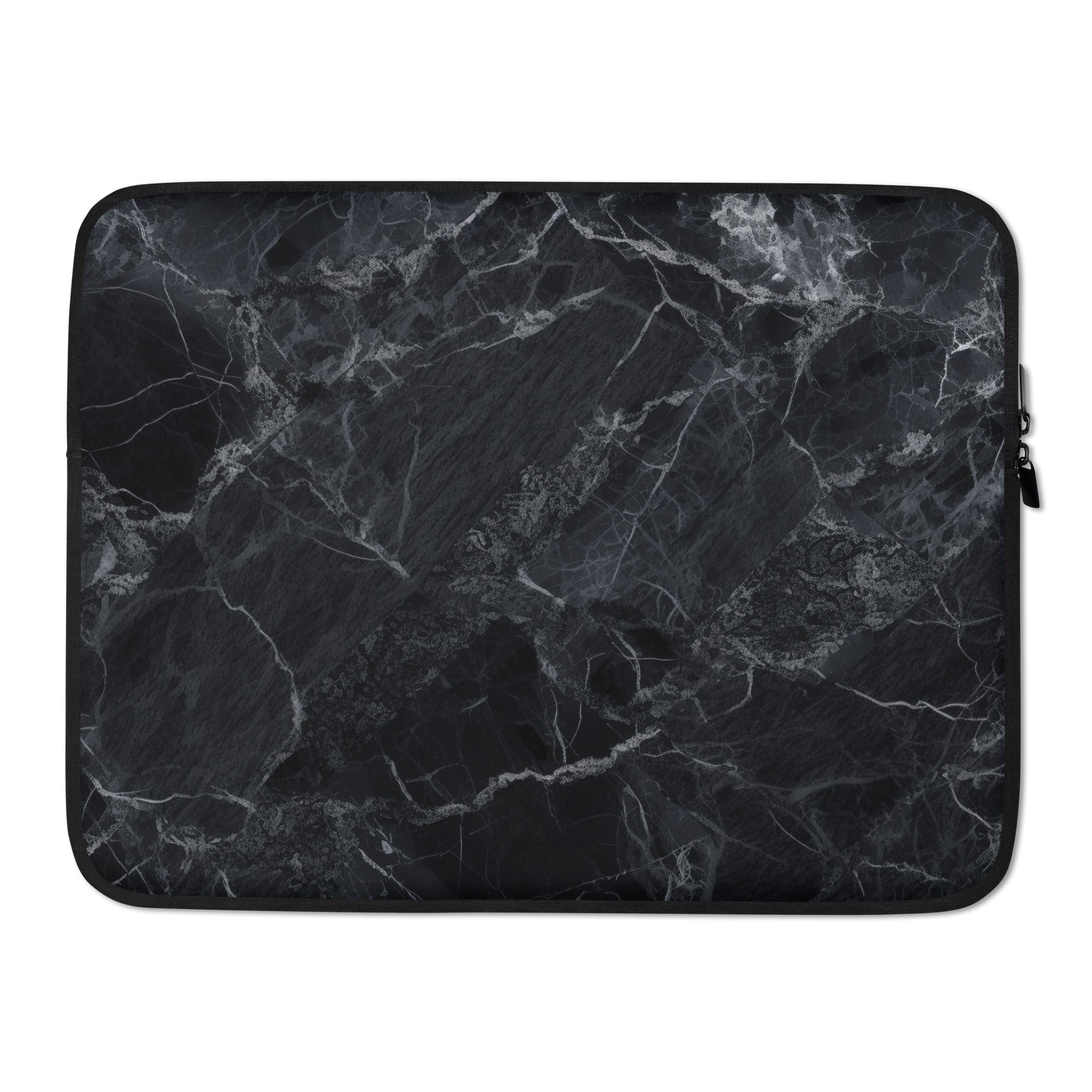 Black Forest Granite Laptop Sleeve by Visual Verse - Image 1