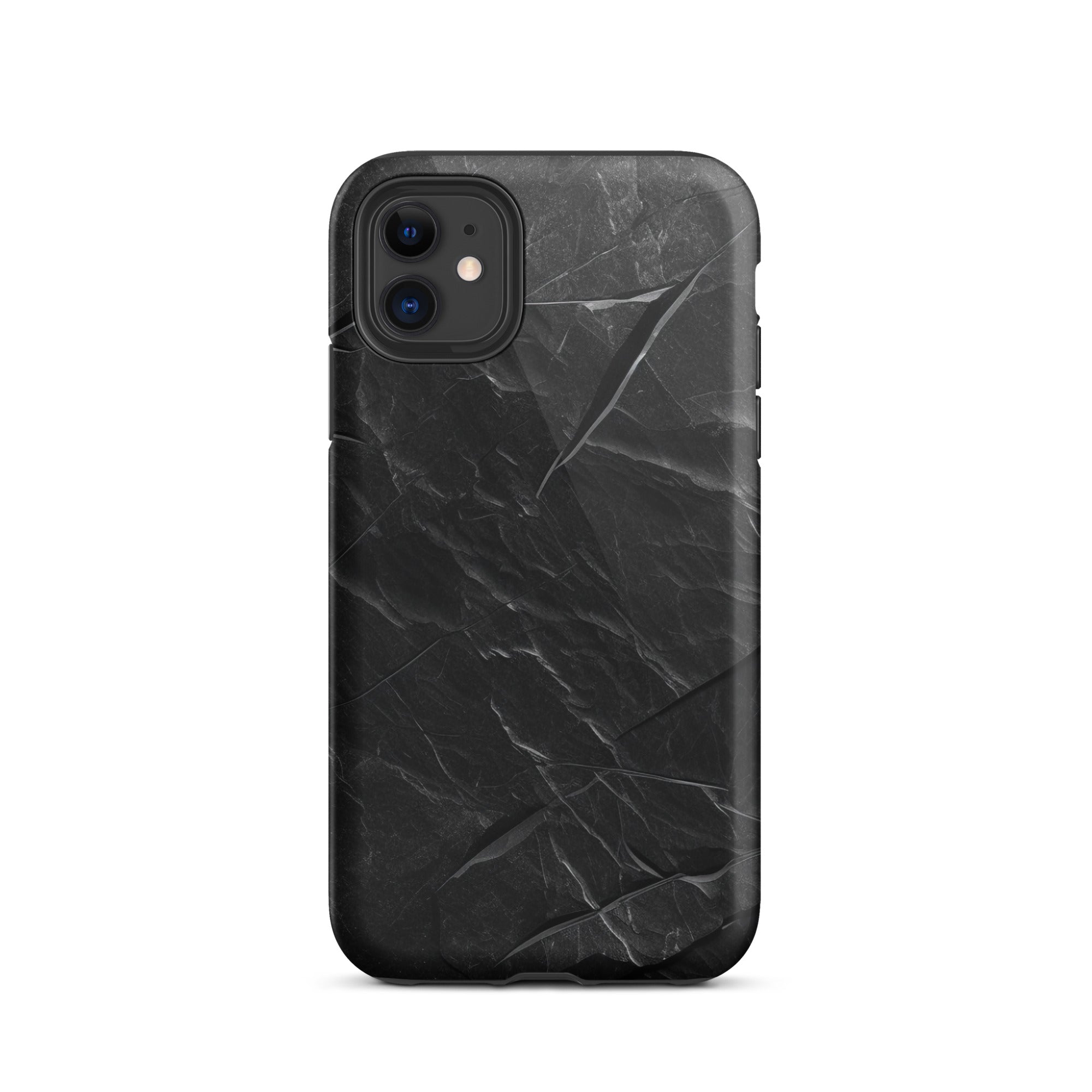 Black Granite iPhone Case by Visual Verse - Image 1