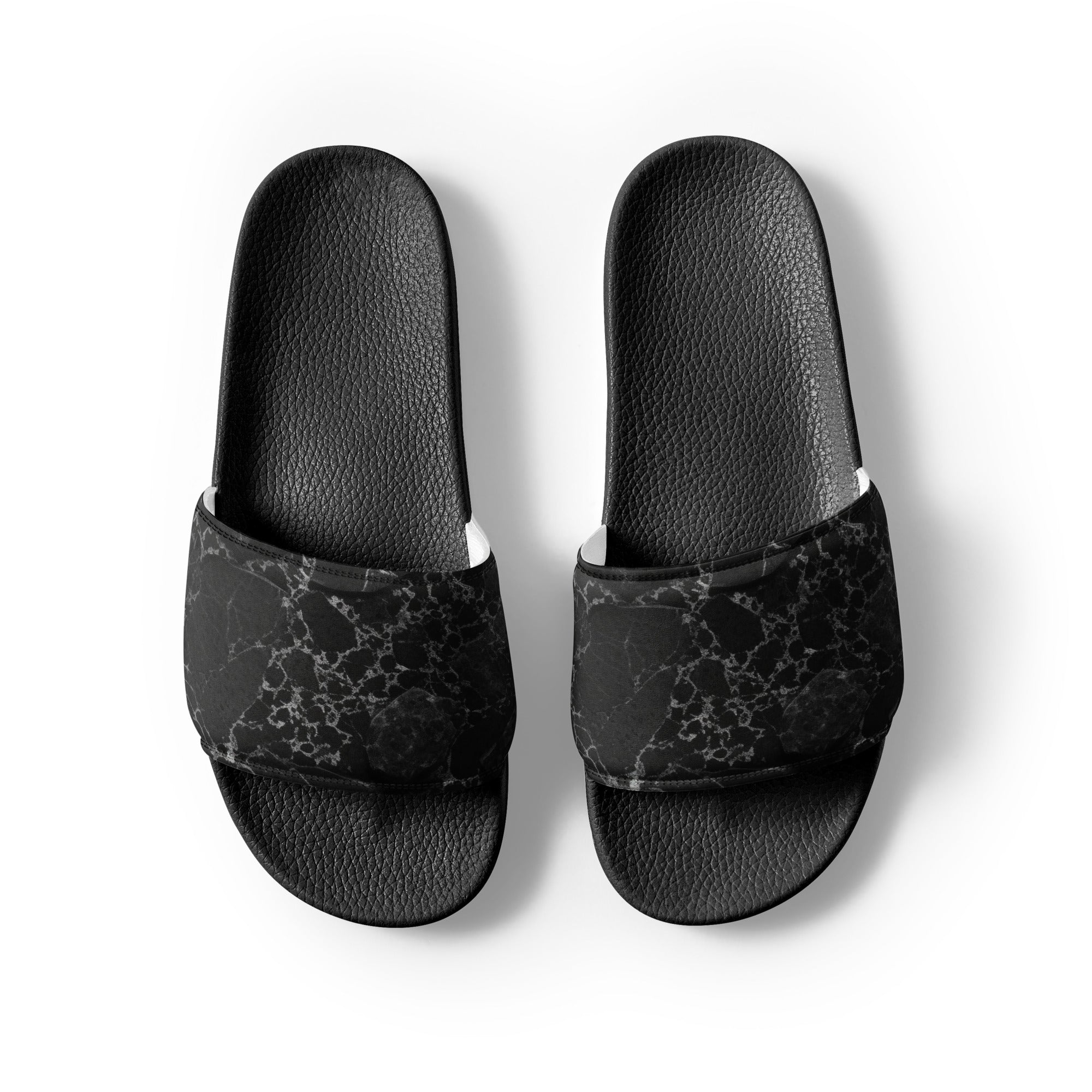 Black Granite Men's Slides by Visual Verse - Image 2