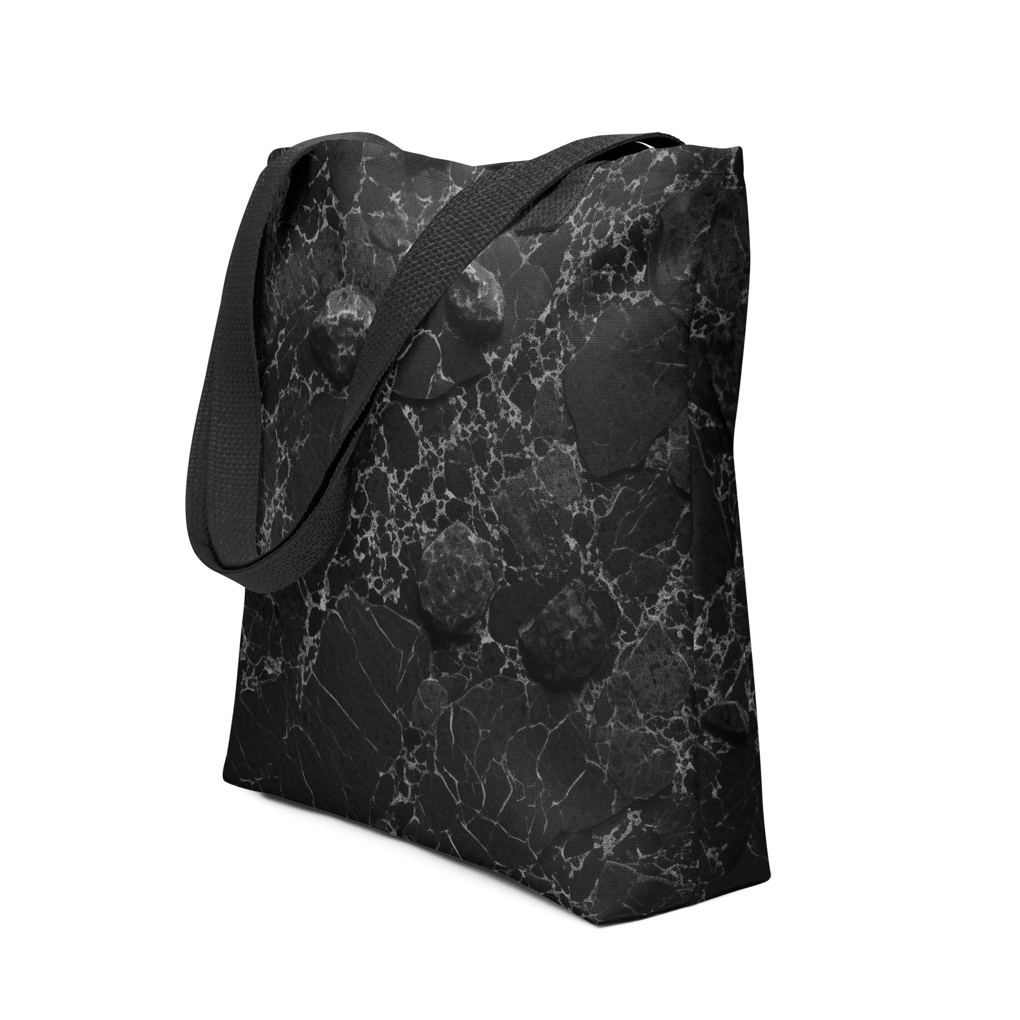 Black Granite Tote Bag by Visual Verse - Image 1